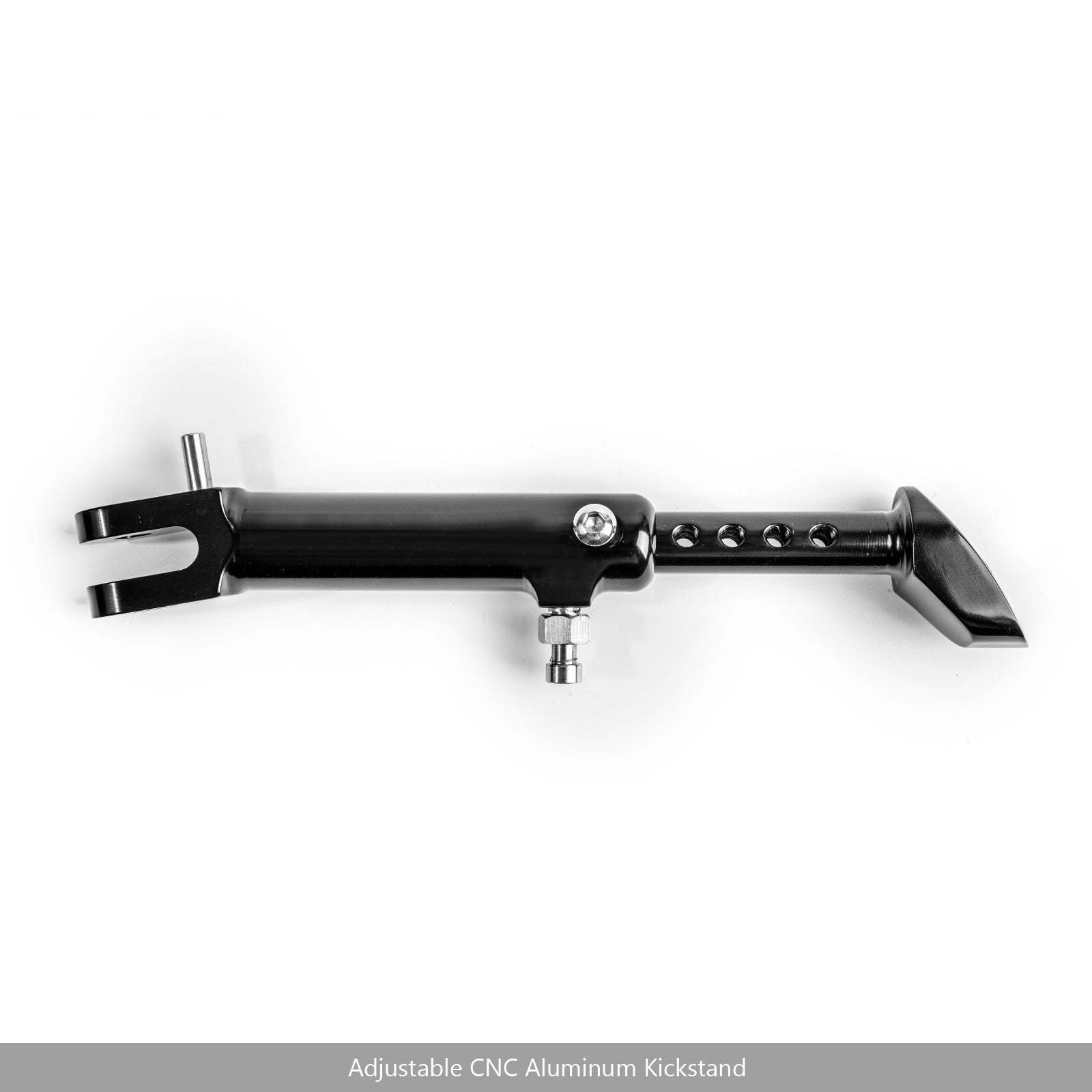 Cavalletto laterale regolabile in alluminio CNC per Kawasaki Z900RS 2018 Nero generico