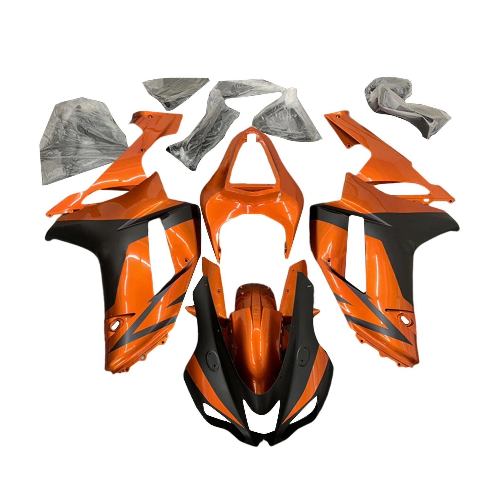 Amotopart Kawasaki ZX6R 636 2007-2008 ABS kunststof carrosseriekuipset