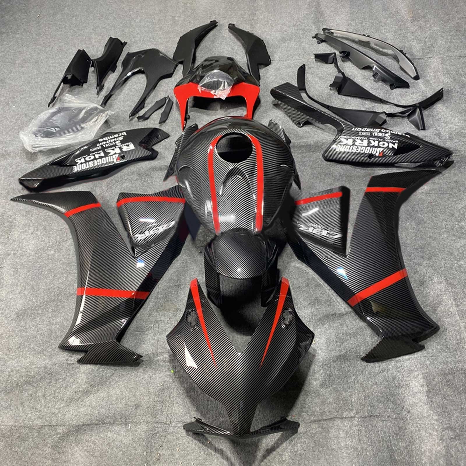 Amotopart Honda CBR1000RR 2012-2016 Kit Carrosserie Plastic Abs