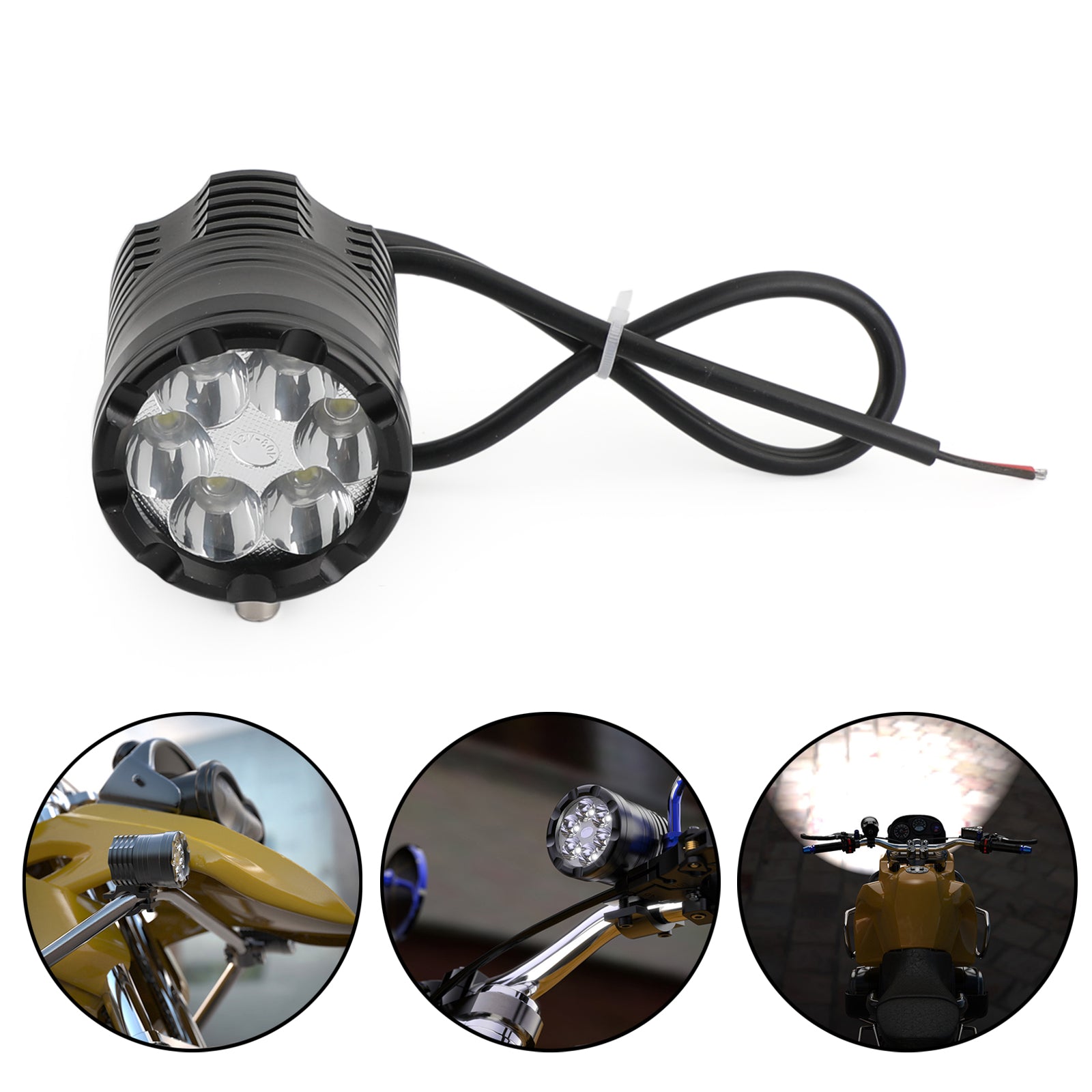 Electrique LED Vélo Moto Lumière Vélo Avant Lampe Phare Étanche Générique