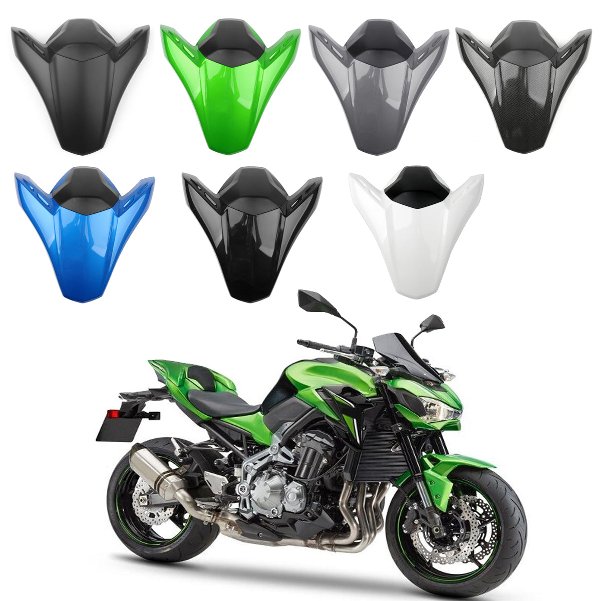 Capot de carénage de siège arrière en plastique ABS pour Kawasaki Z900 Z 900 ABS 2017-2023