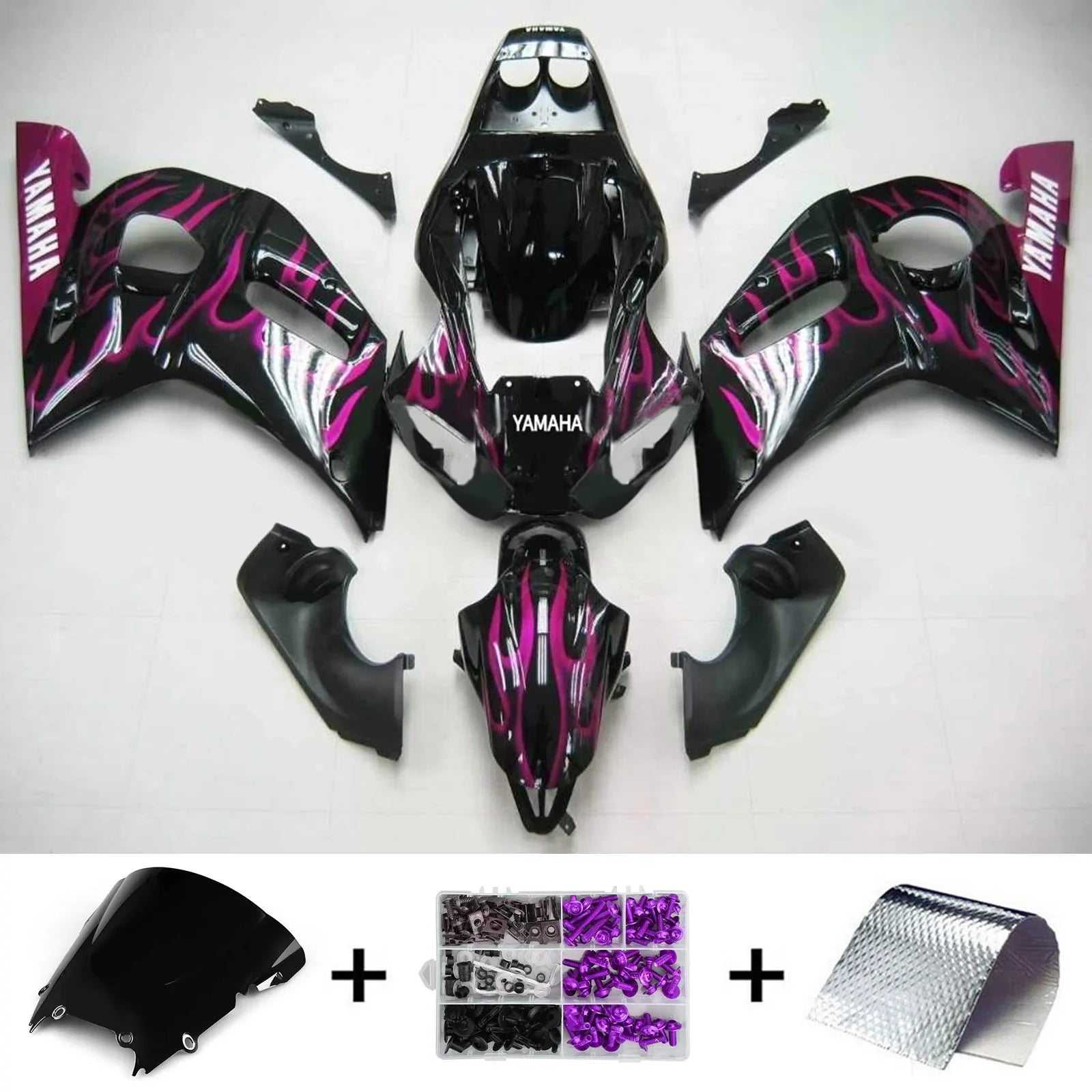 Kit de carenado Amotopart para Yamaha YZF 600 R6 1998-2002 Genérico