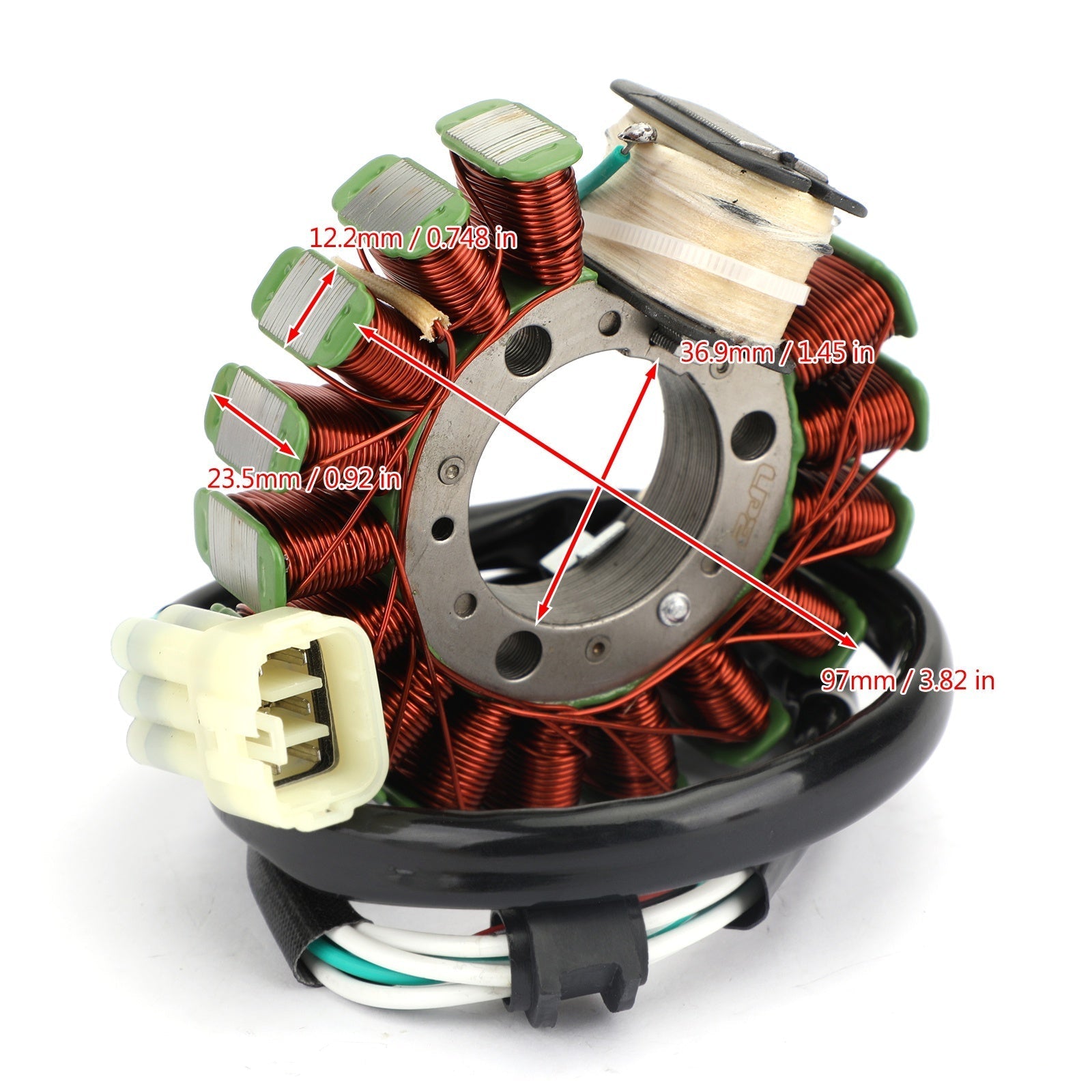 Dynamo Magneto Stator voor Yamaha DT230 DT 230 Lanza 1997 1998 Generiek