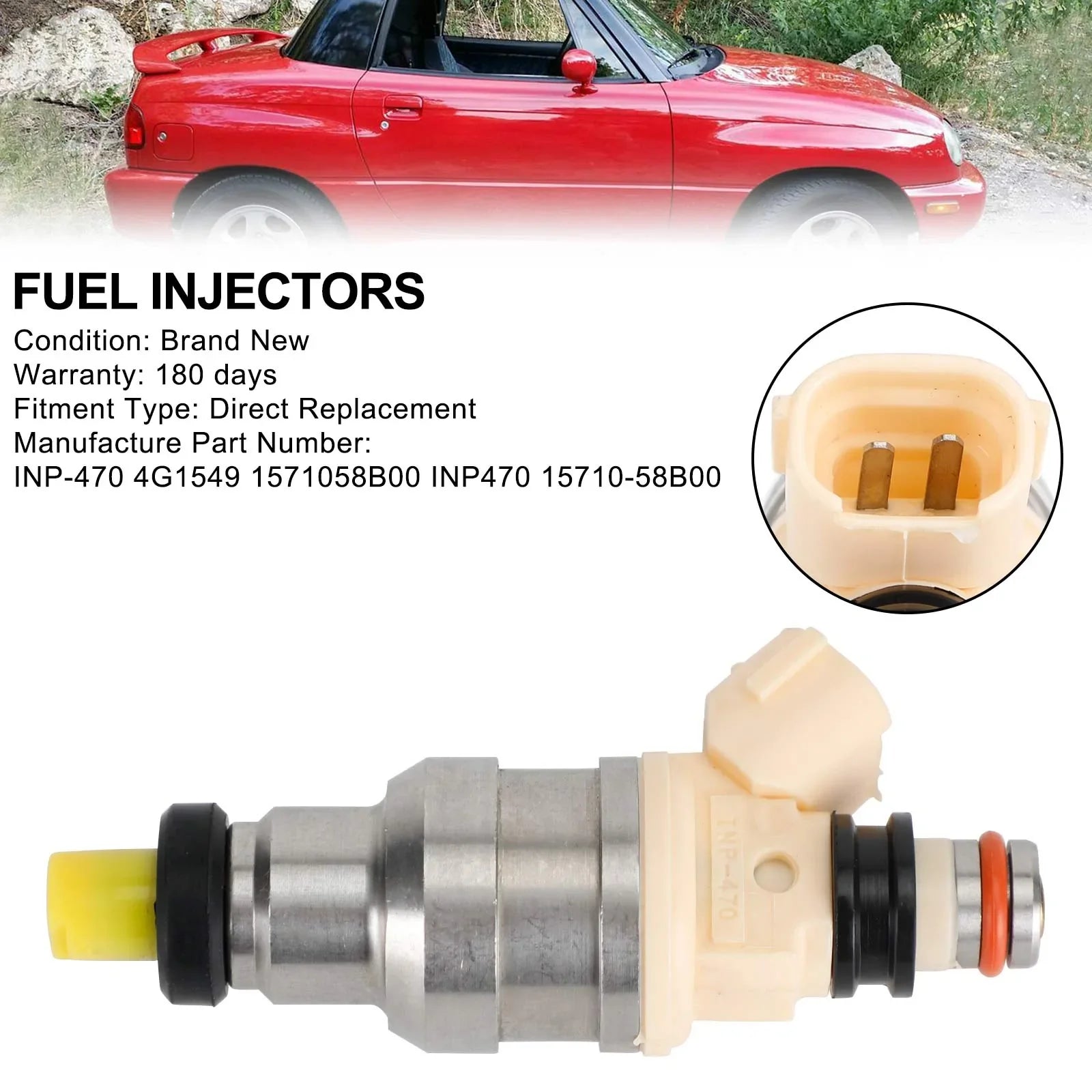 1PCS Suzuki Sidekick X-90 1.6L Fit Chevy Tracker Brandstof Injectoren INP-470