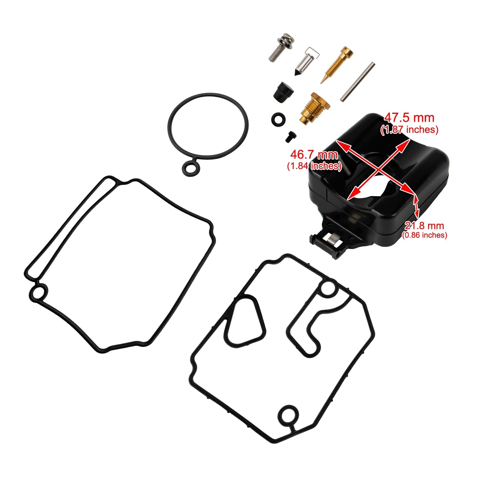 Carburateur revisieset geschikt voor Yamaha 2-takt 40 pk 50 pk buitenboordmotor