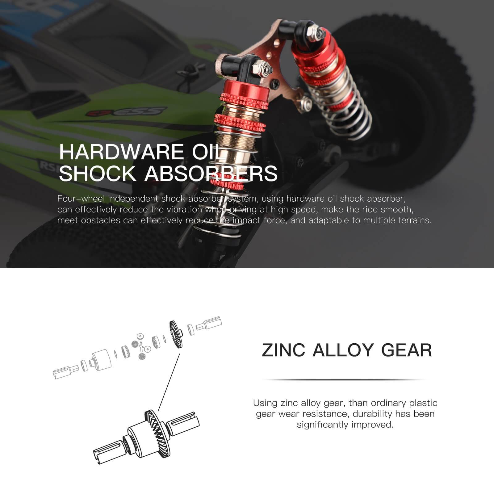 RC RTR CAR 2,4 GHz 60 km/h High -peed Drift Car Wltoys 144001