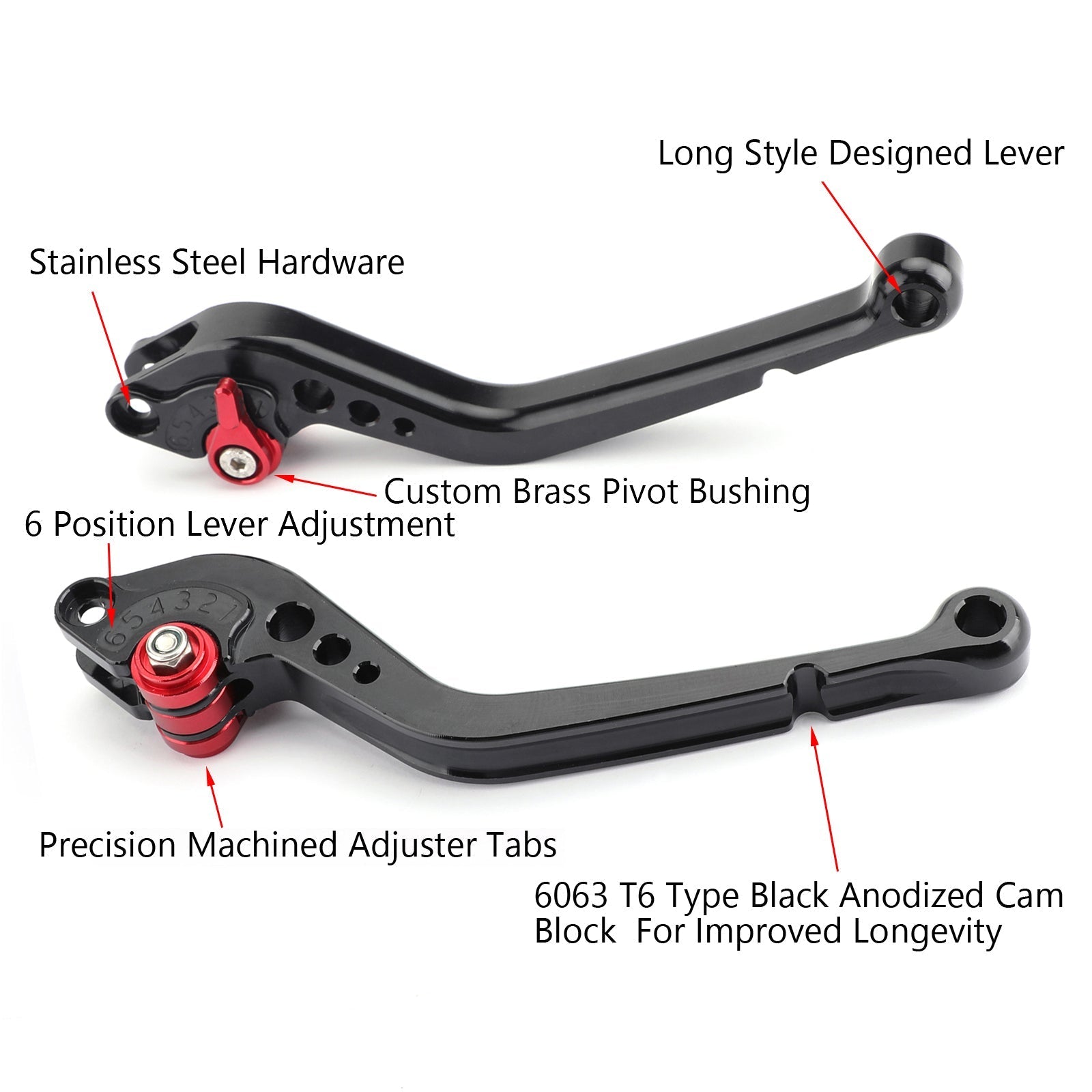 Dolga sklopka zavorna ročica za KTM 790 Duke pred letom 2019 Silver Generic