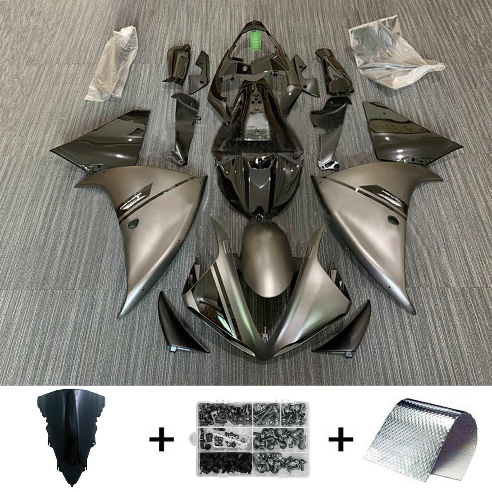 Amotopart Yamaha YZF 1000 R1 2009-2011 Kit Carénage Carrosserie Plastique ABS