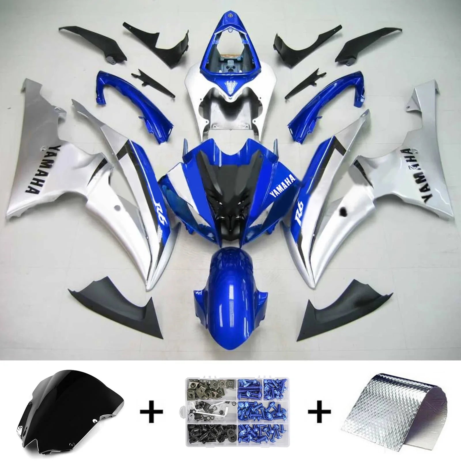 Amotopart Sealing Kit za Yamaha YZF 600 R6 2008-2016 generic