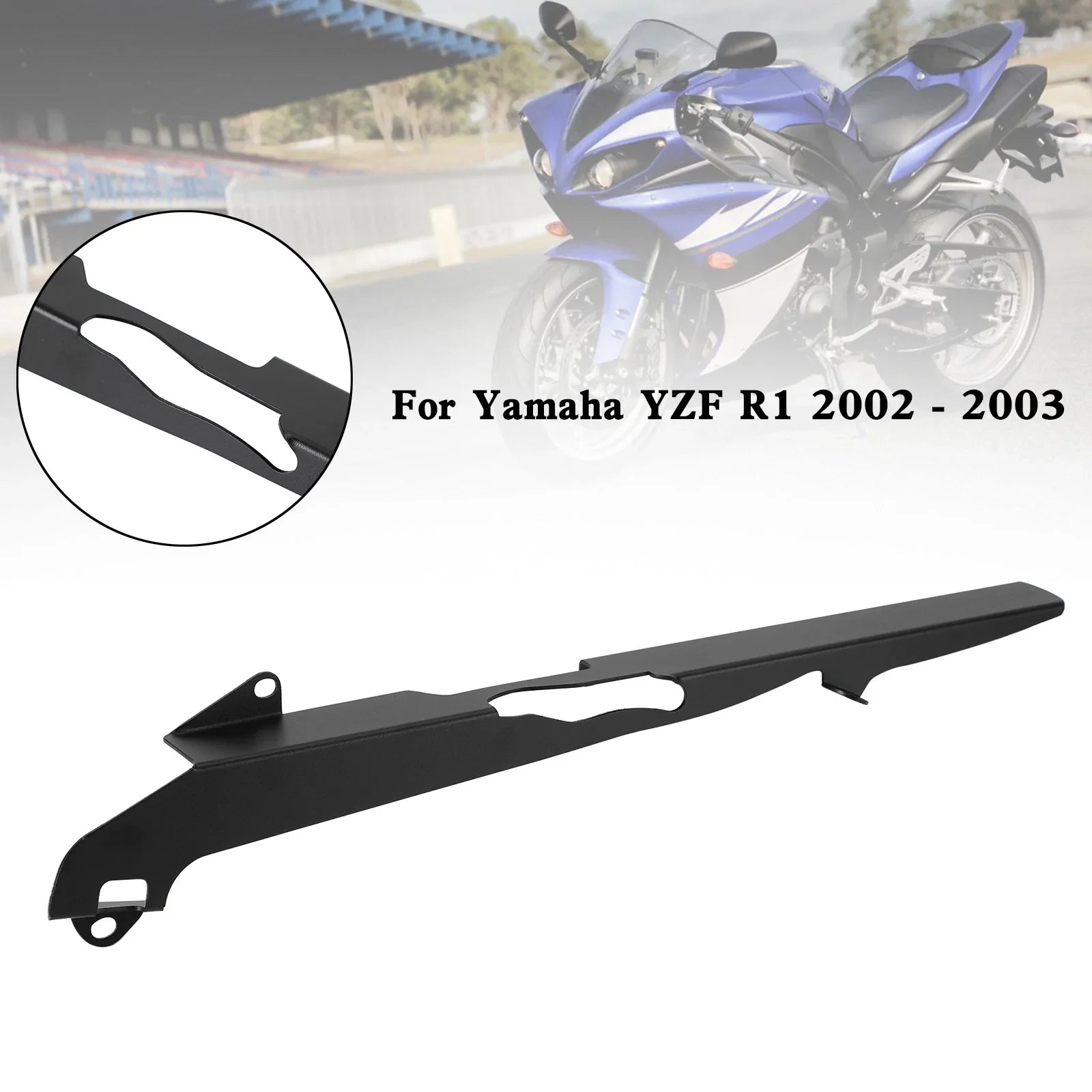 Yamaha YZF R1 2002 2003 achtertandwiel kettingbeschermer