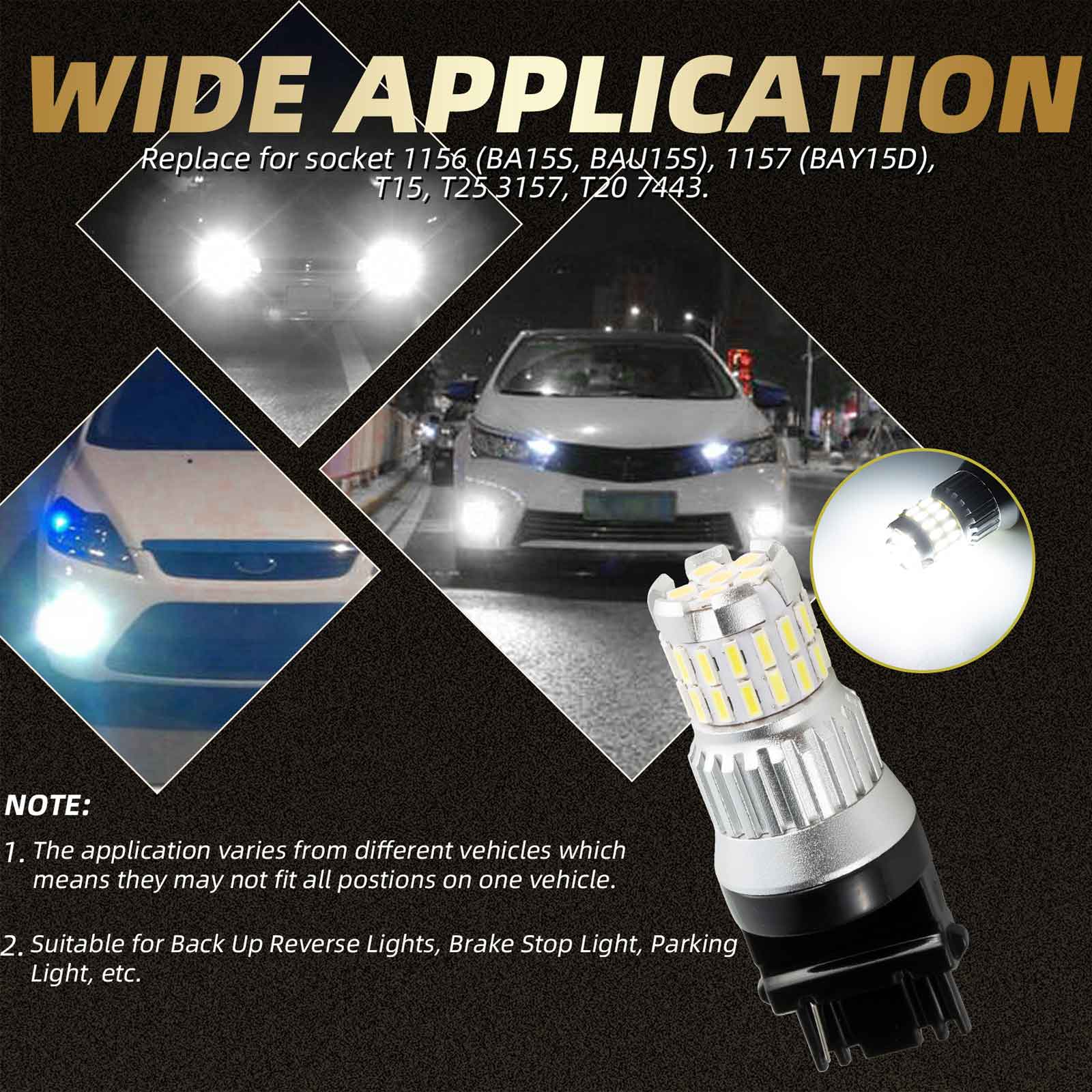 2x 1200lm a LED Canbus LED Diurne LED BIRT Generico bianco