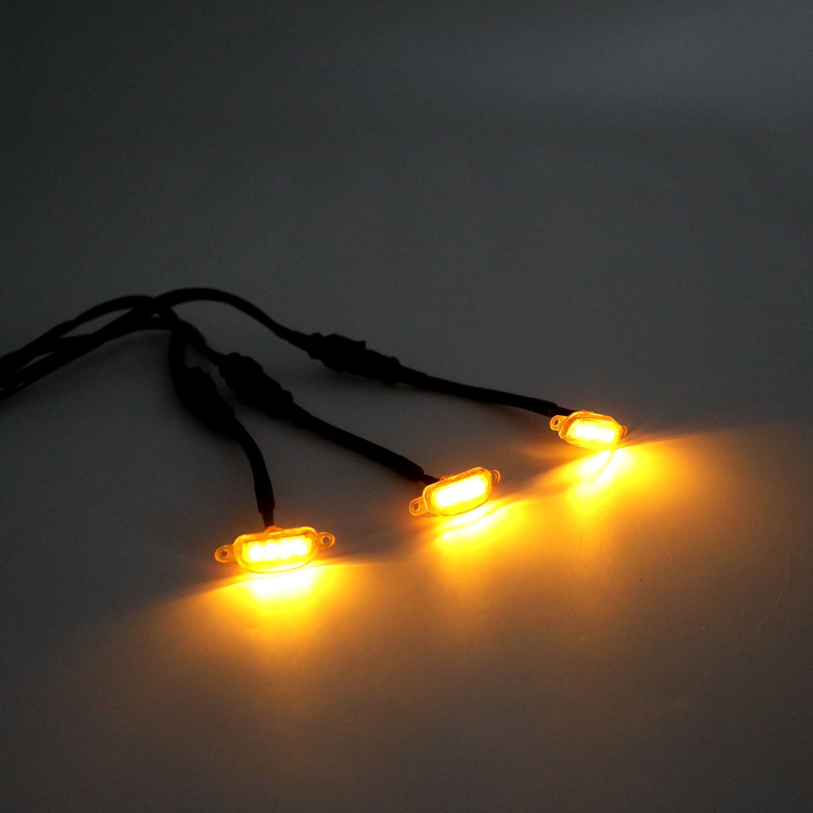 3 szt. Bursztynowa soczewka Bursztynowa lampa LED Raptor Grille Światła do jazdy dla Forda F-150 Generic