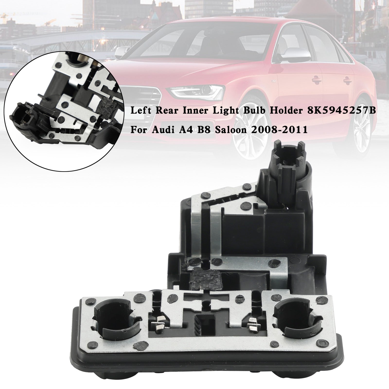 Audi A4 B8 Berlina 2008-2011 Portalampada luce interna posteriore sinistra 8K5945257B