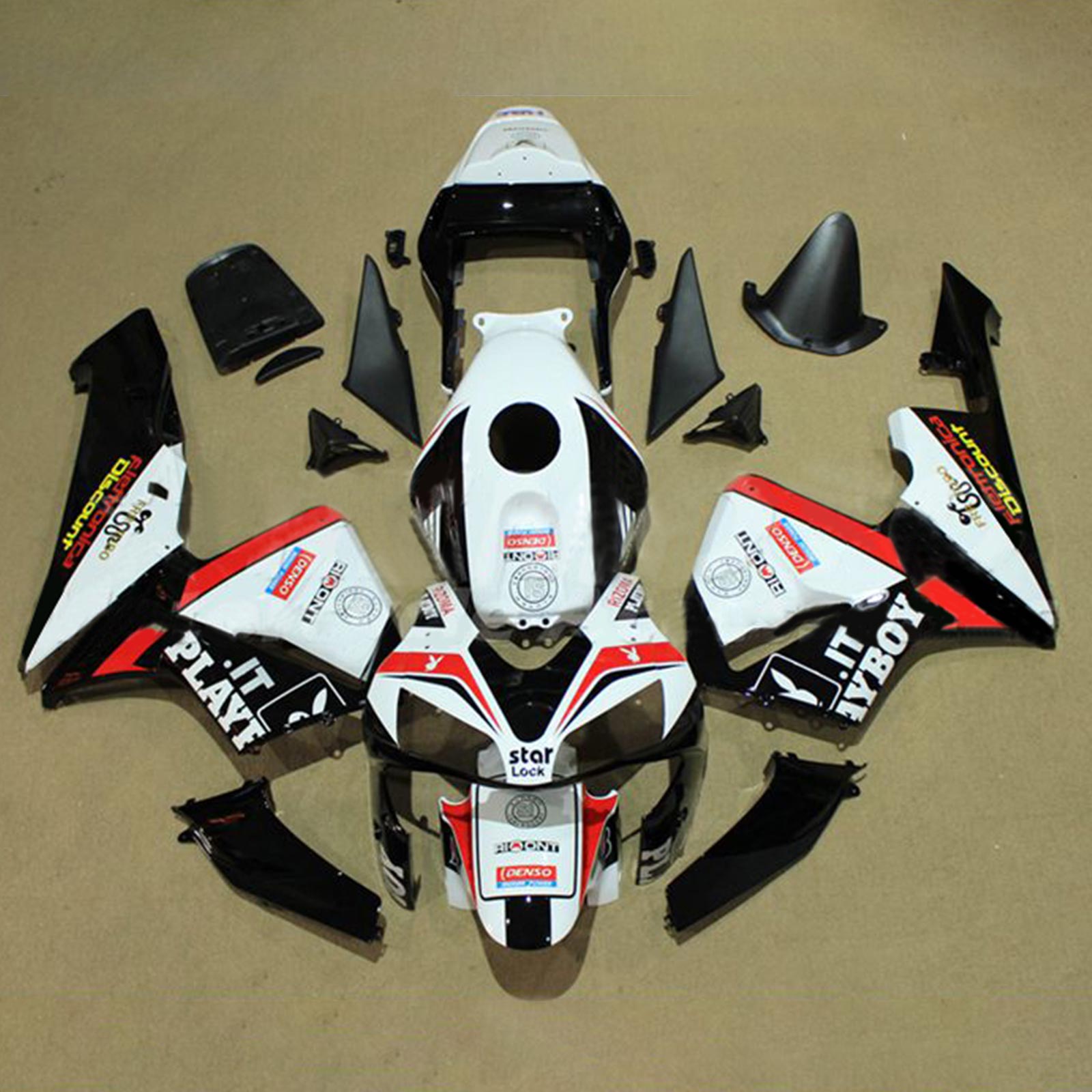 Amotopart Honda CBR600RR 2003-2004 F5 Kit Carrosserie Plastic Abs