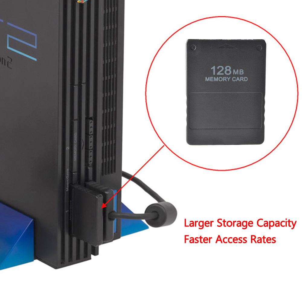Geheugenkaart voor Sony 128 Mo Megabyte PS2 Slim Slim Gaming Data Console