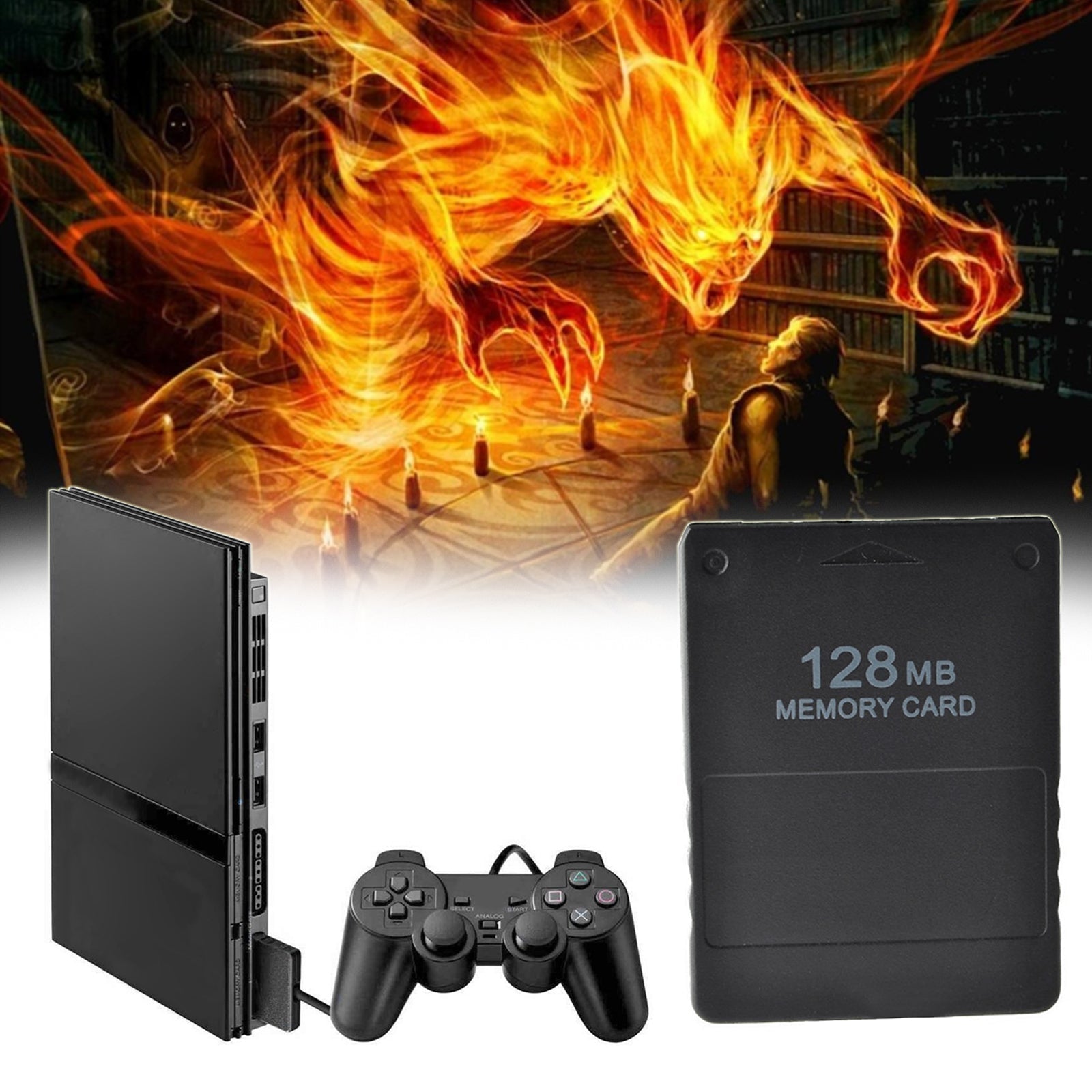 Geheugenkaart voor Sony 128 Mo Megabyte PS2 Slim Slim Gaming Data Console