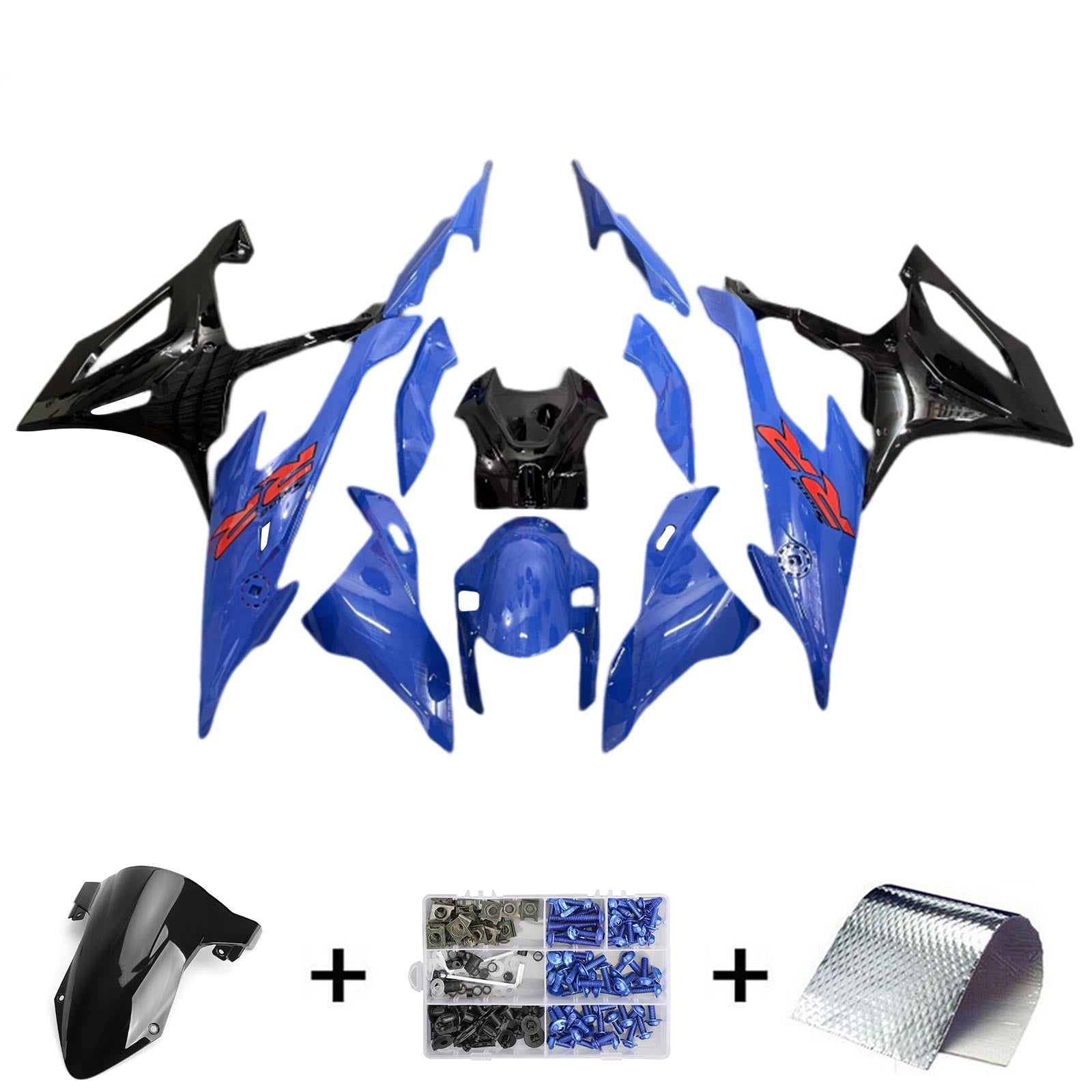 Amotopart BMW M1000RR S1000RR 2019-2022 Kuipset Carrosserie ABS Kunststof