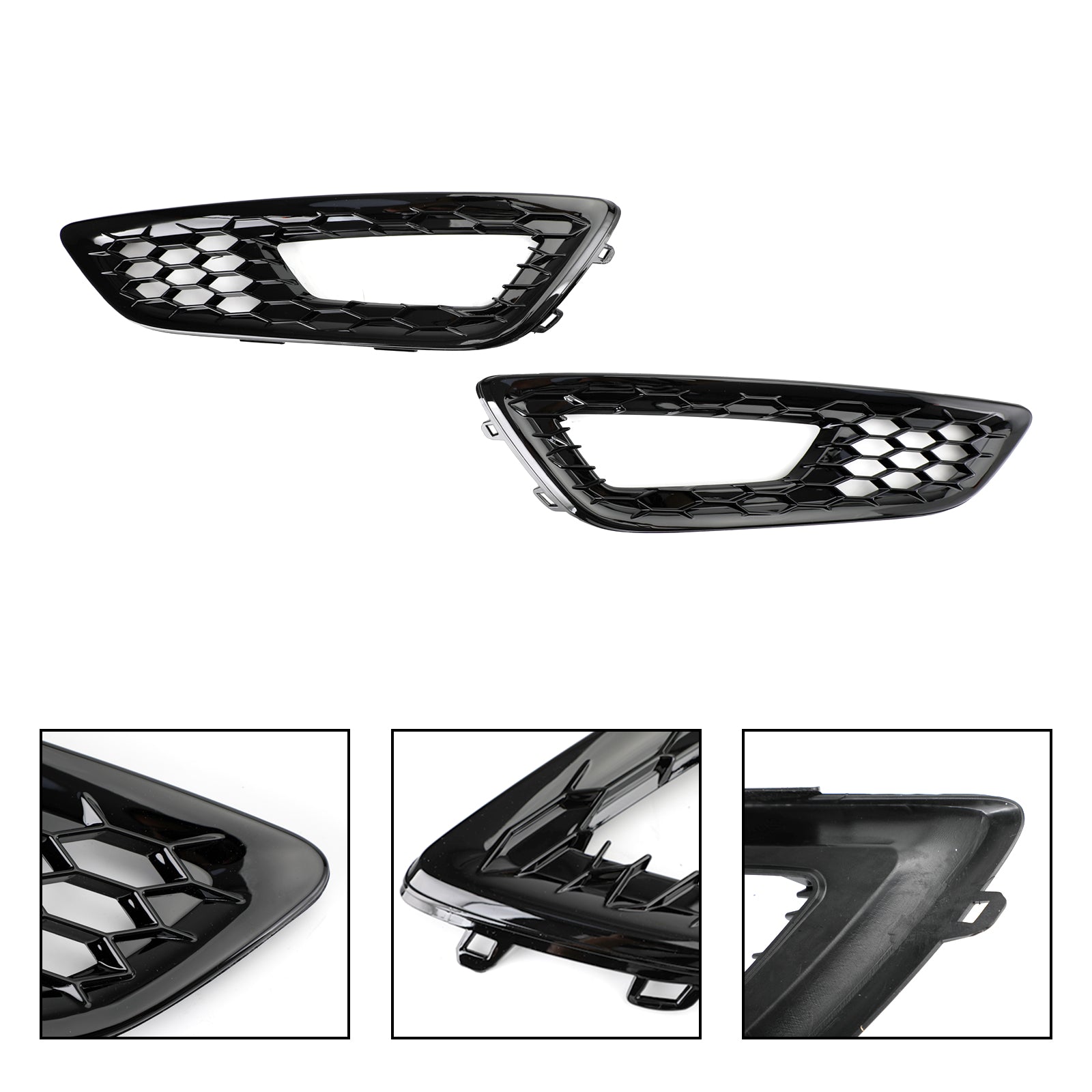 Ford Focus 2015-2017 paar voorbumper mistlamp lampafdekking bezelgrill