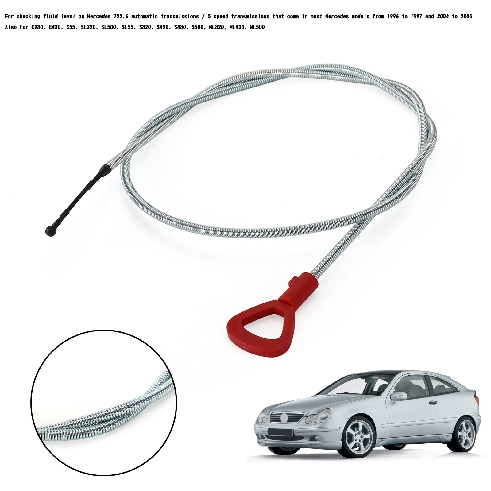 Miarka poziomu oleju w skrzyni biegów do Benz Mercedes W163 W168 W203 W208 W210 W211 ogólny