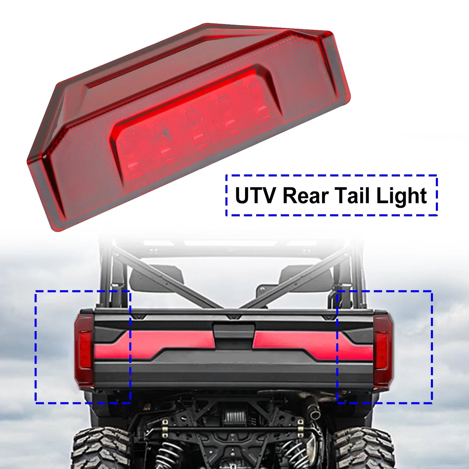 2412774 UTV zadnja luč za Polaris Ranger Crew 570 xp 900 General 2013-2020 Generic
