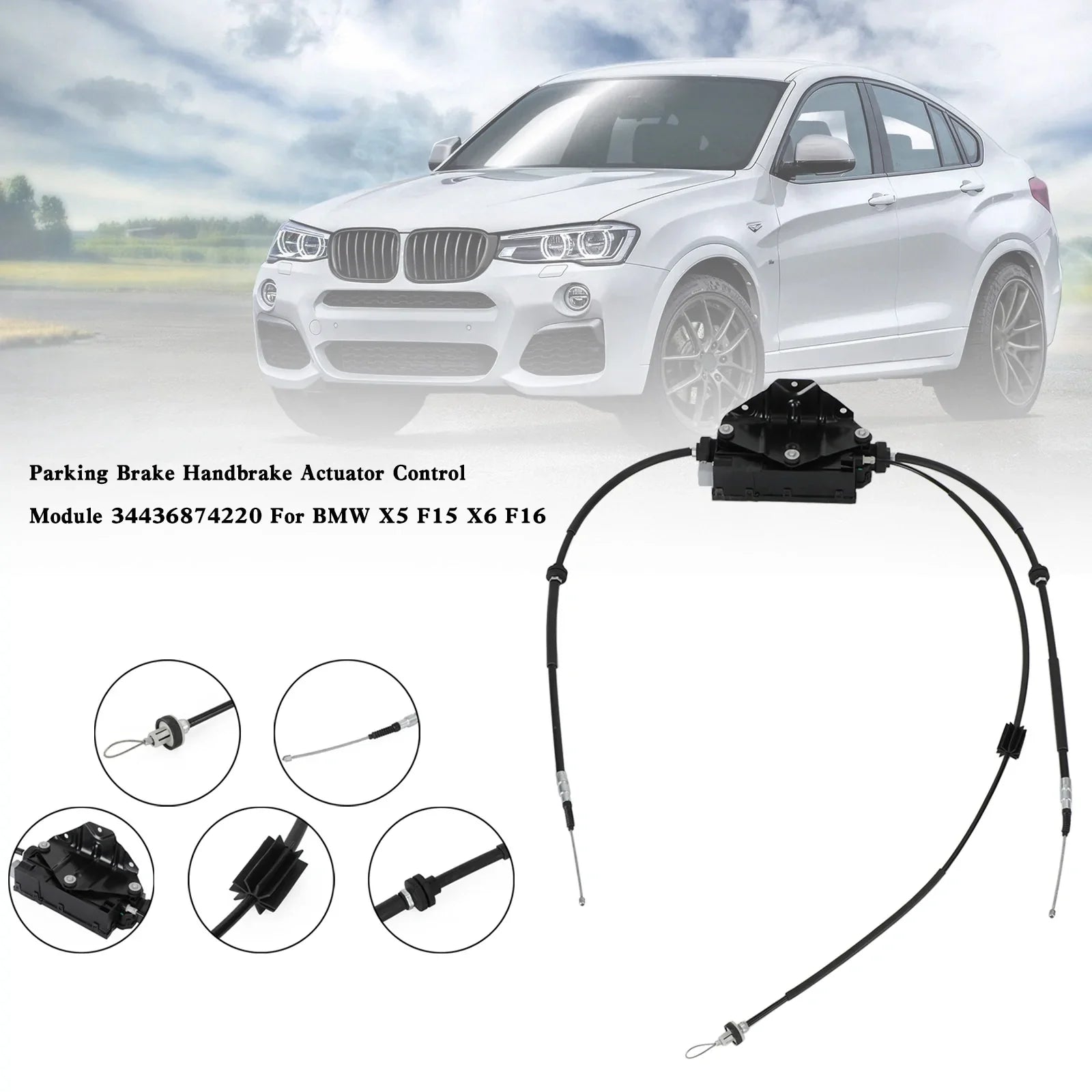 Module de commande 'actionneur de frein à main pour BMW X6 F15 M F86 34436874220