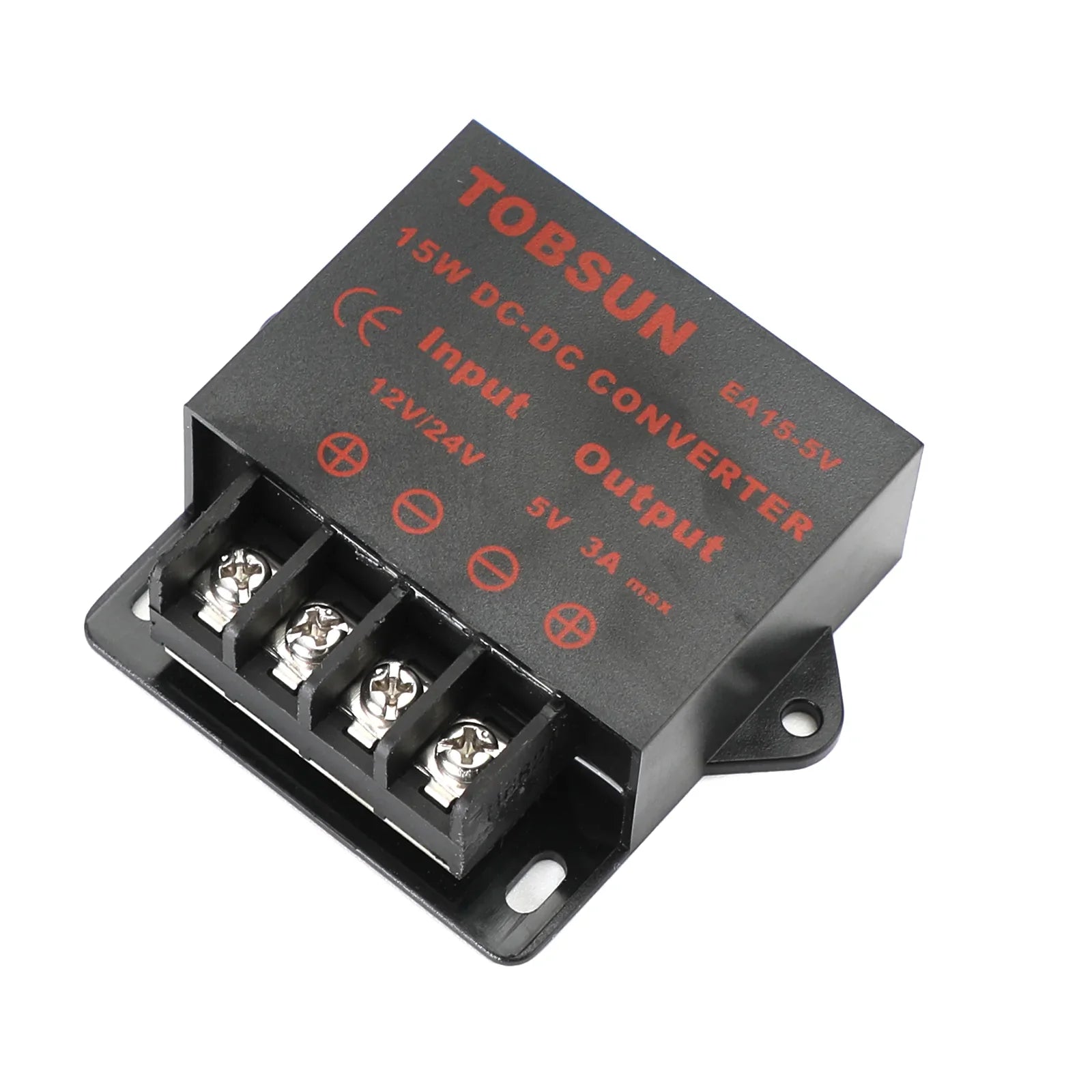 DC-DC 12 V/24 V do 5 V 3A 15 W moduł regulatora obniżającego napięcie miernik konwertera