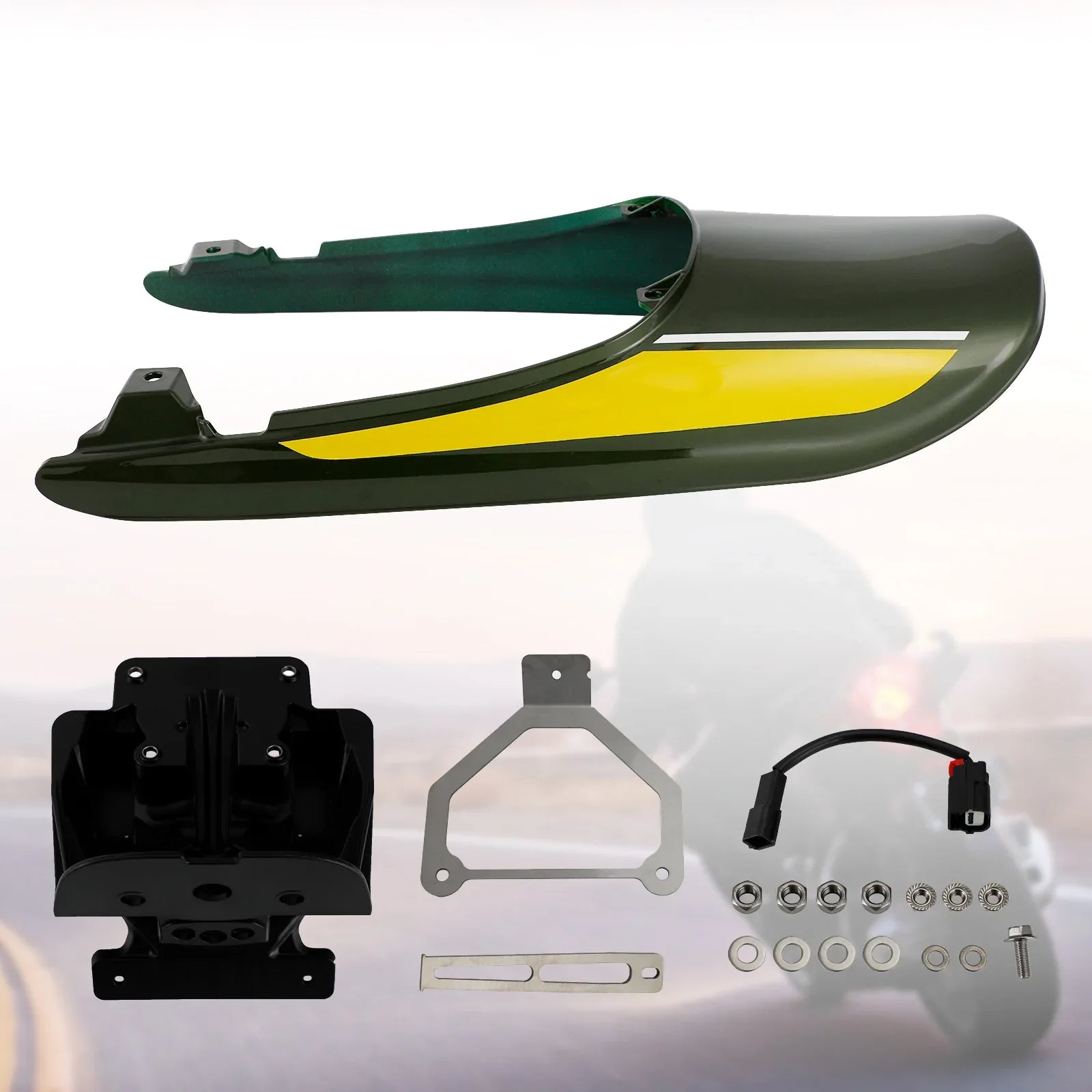 Kawasaki Z900RS 2018-2022 Ogon Fairing + Obsługa tablicy rejestracyjnej