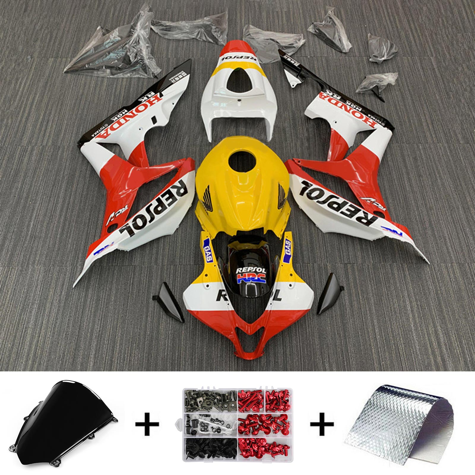 Amotopart Honda CBR600RR 2007-2008 F5 Kit de carenado de carrocería de plástico ABS