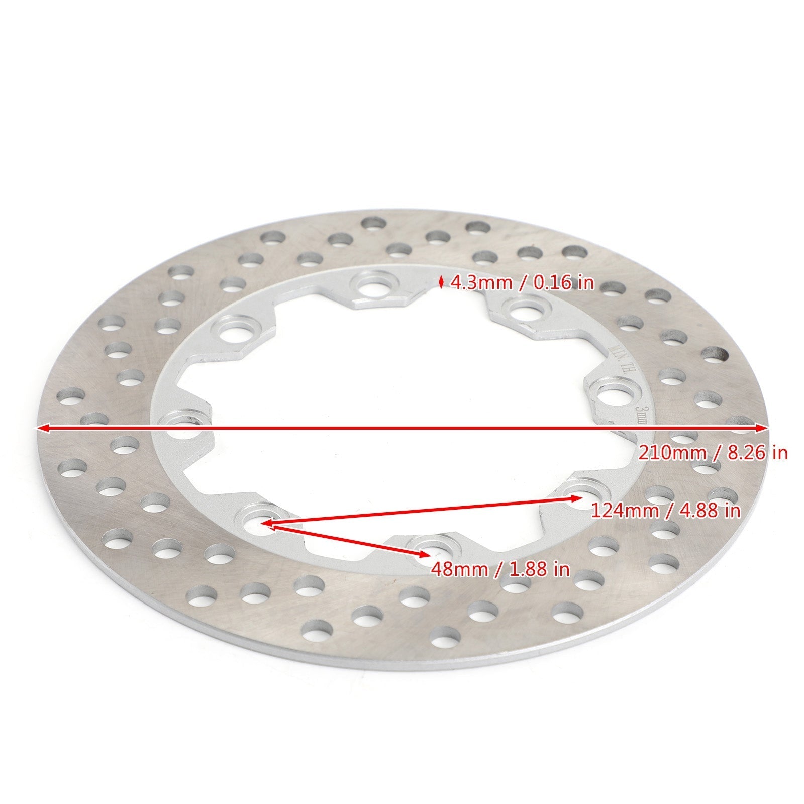 Disco de freno trasero para Kawasaki KL250 Sherpa 250 KJ250 KMX 125 200 1986-2010 Genérico