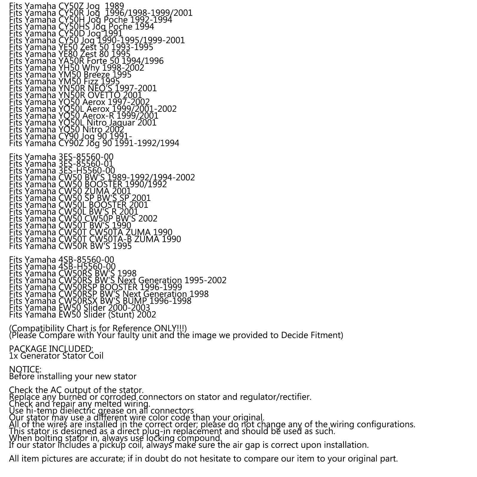 Statore generatore per Polaris Kids ATV 0451001 0450521 0450998 0450522 0450523 Generico