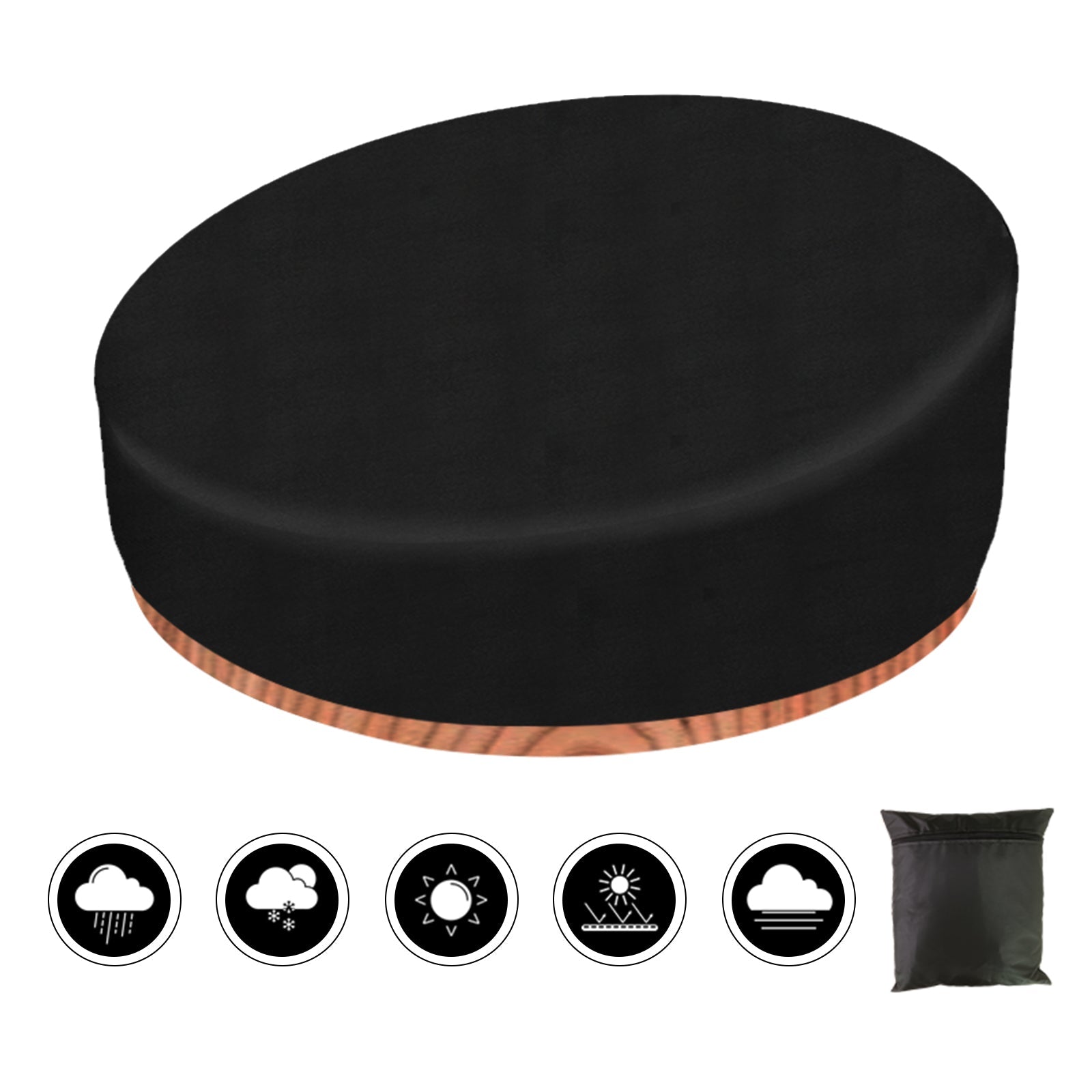 Imperméable extérieur lourd canapé chaise meubles couverture jour lit jardin Patio rond