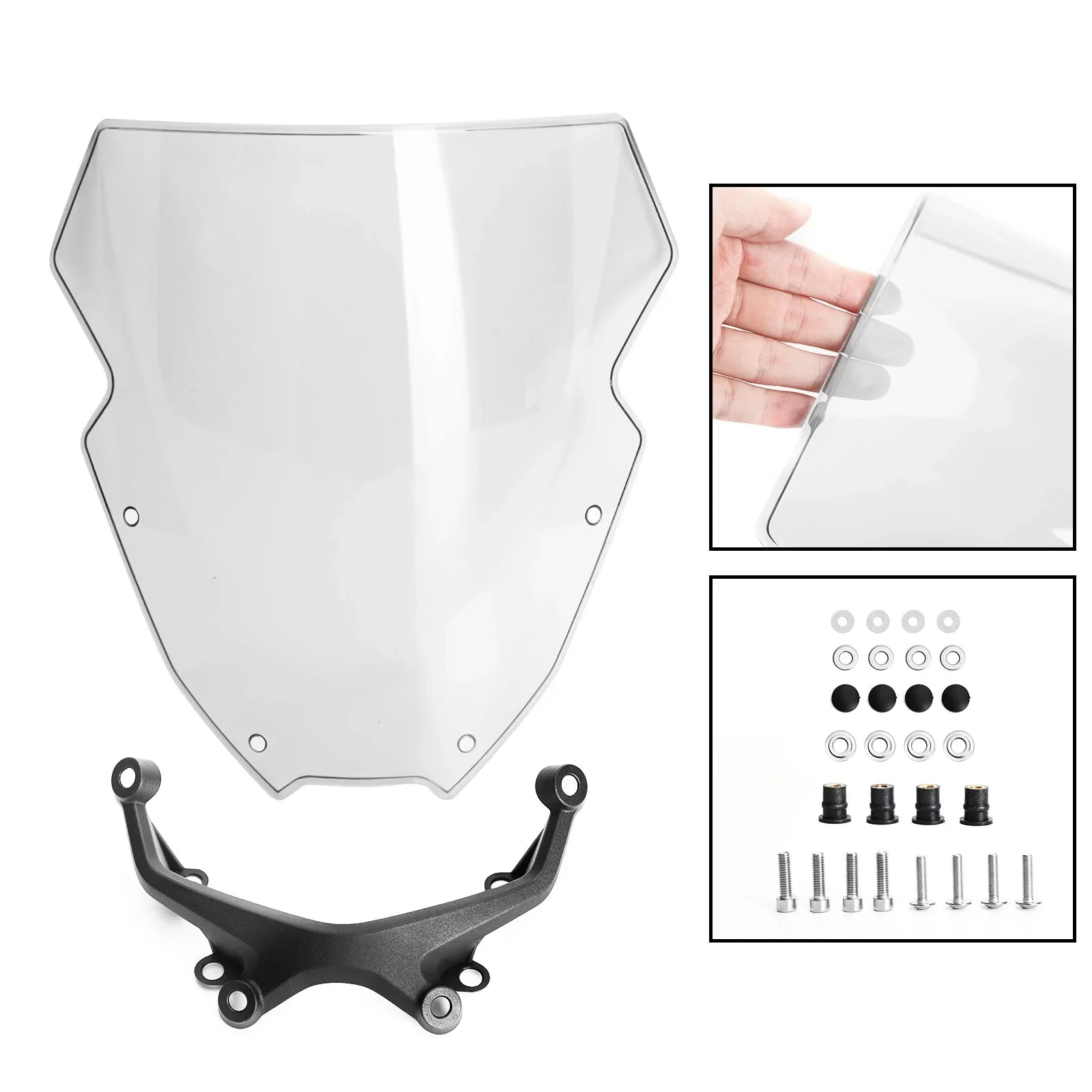 Parabrezza motociclistico ABS per Yamaha MT-09 MT09 2021 Generico