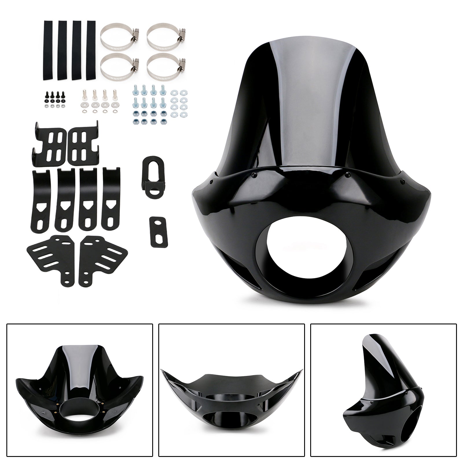 Forcelle da 35 mm a 49 mm La maggior parte dei fari da 5,75" Parabrezza Dyna Copertura faro