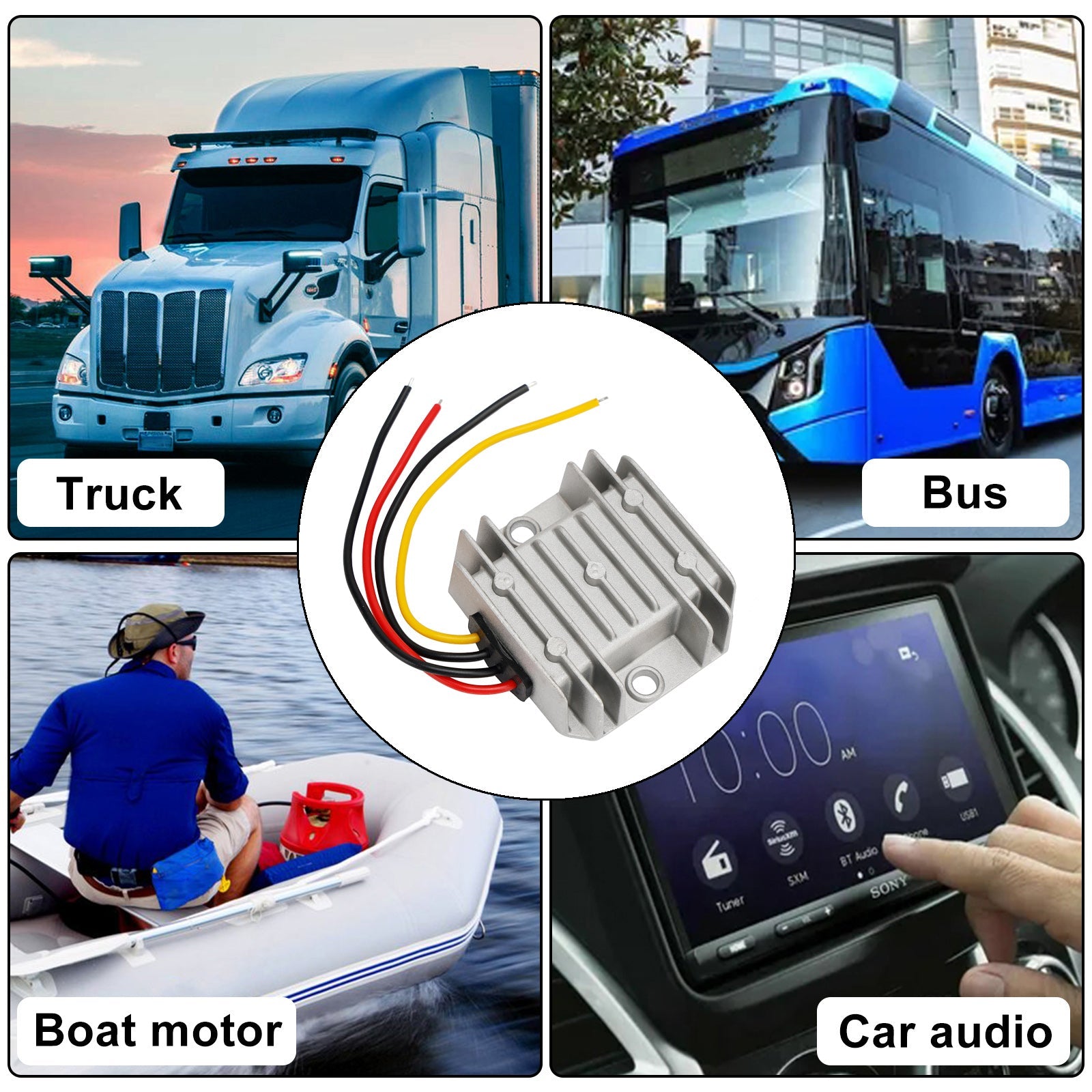 Régulateur de convertisseur d'alimentation de tension étanche DC (5-32V) à 12V 2/3A