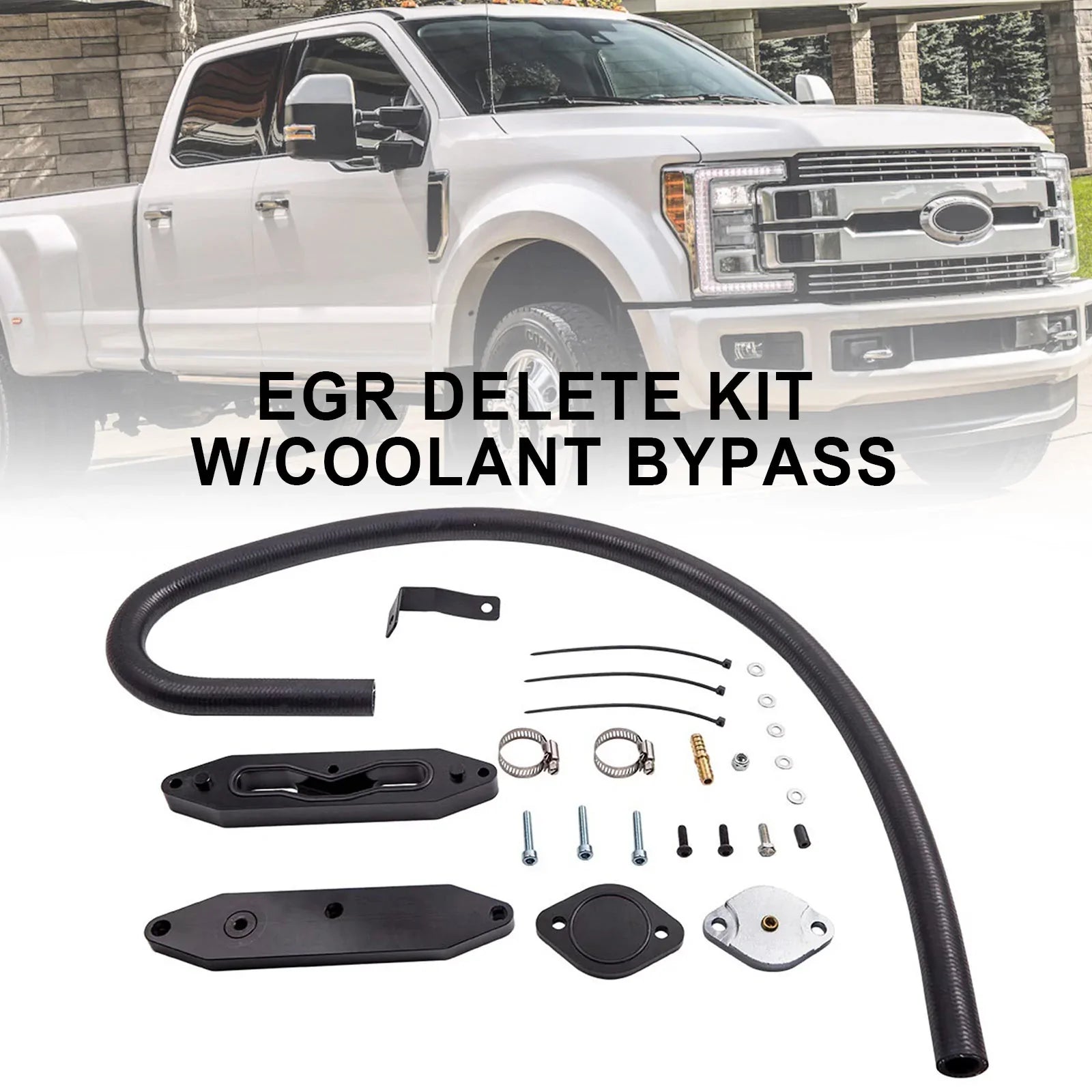 Ford 2011-2019 6.7L Powerstroke Diesel Deletion Kit EGR z generično izpeljavo hladilne tekočine