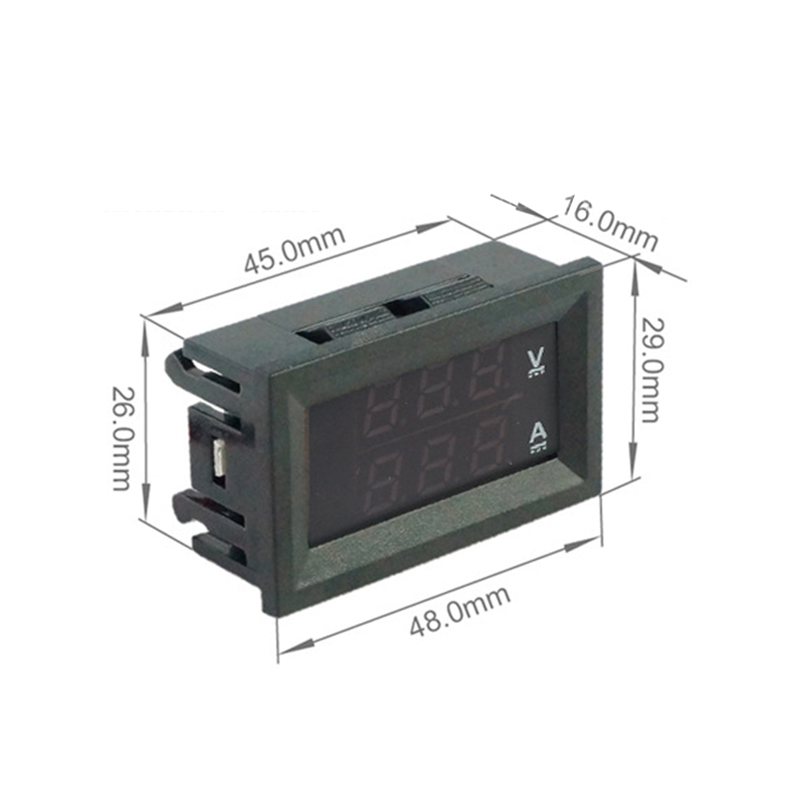 DC 100A 100V Cyfrowy woltomierz Woltomierz Amperomierz Niebieska czerwona dioda LED Bocznik prądowy