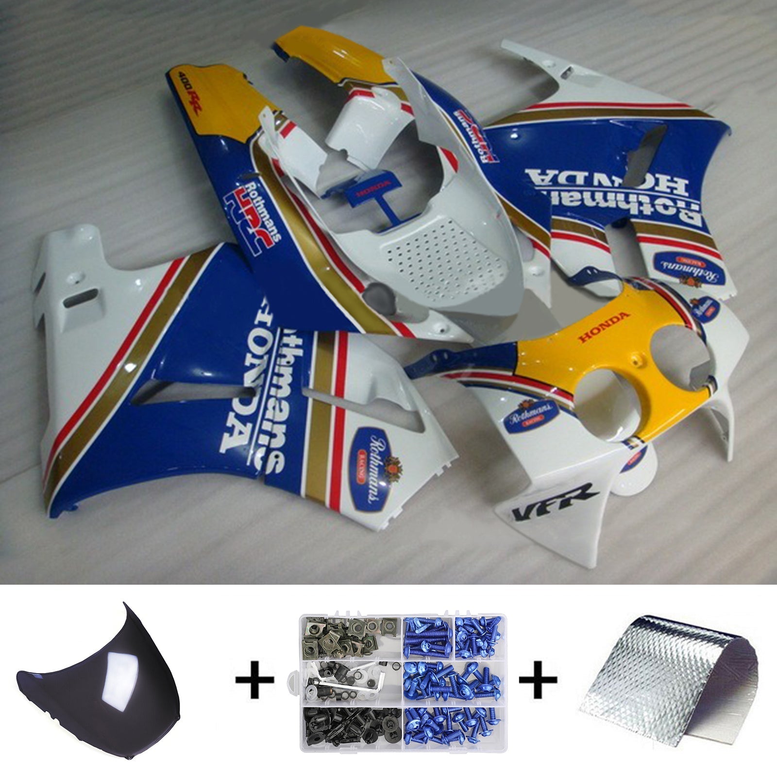 Amotopart Honda VFR400R NC30 1988-1992 ABS muovinen korin suojasarja