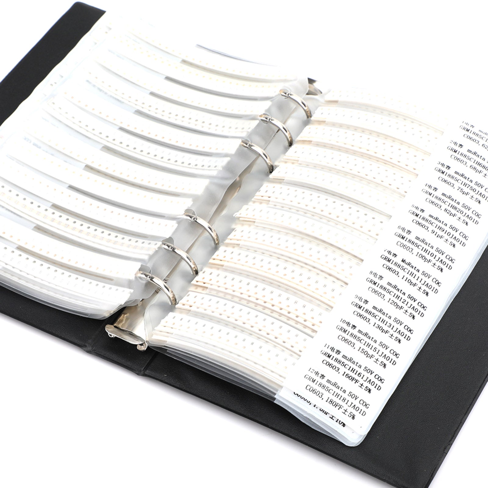 SMD0603 livre d'échantillons de condensateur 90 valeurs * 50 pièces = 4500 pièces kit de condensateur SMD