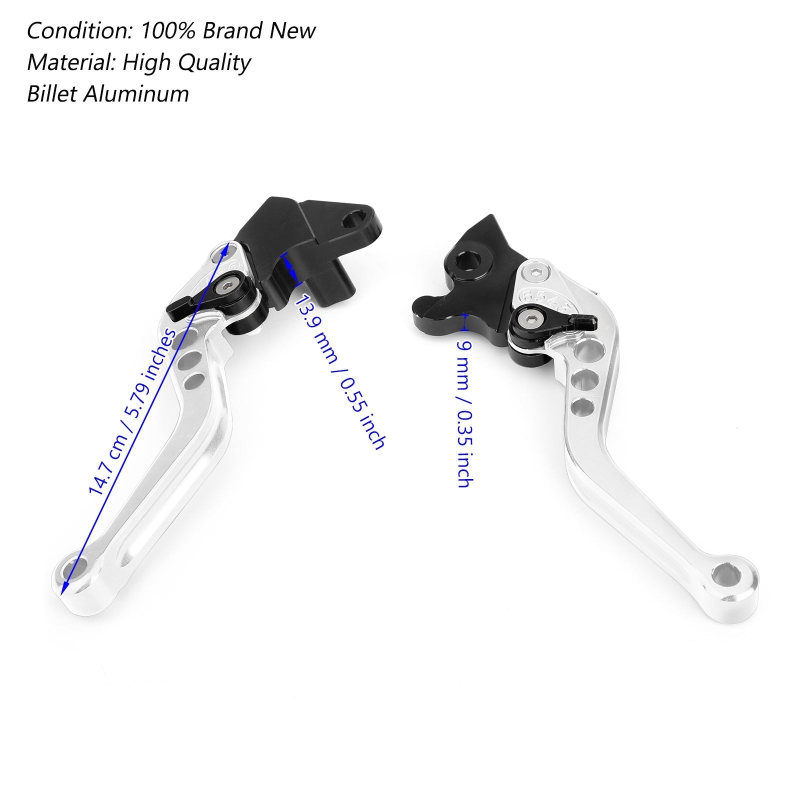 Leve della frizione freno per Yamaha YZF-R15 2008-2014 Silver generico