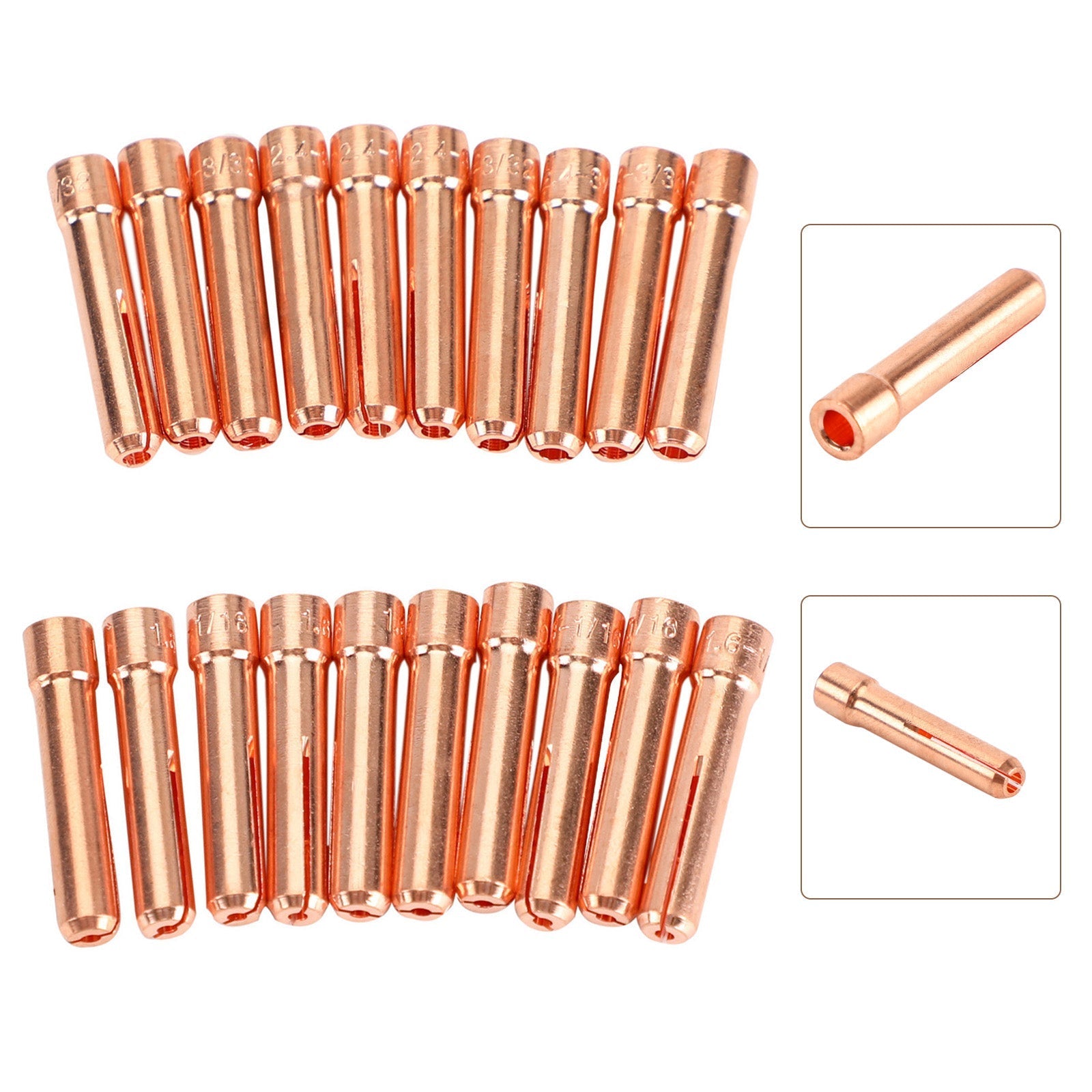 Weldingcity 20 Pinza tozza 10N23S-10N24S 1/16-3/32 Torcia per saldatura Tig 17/18/26