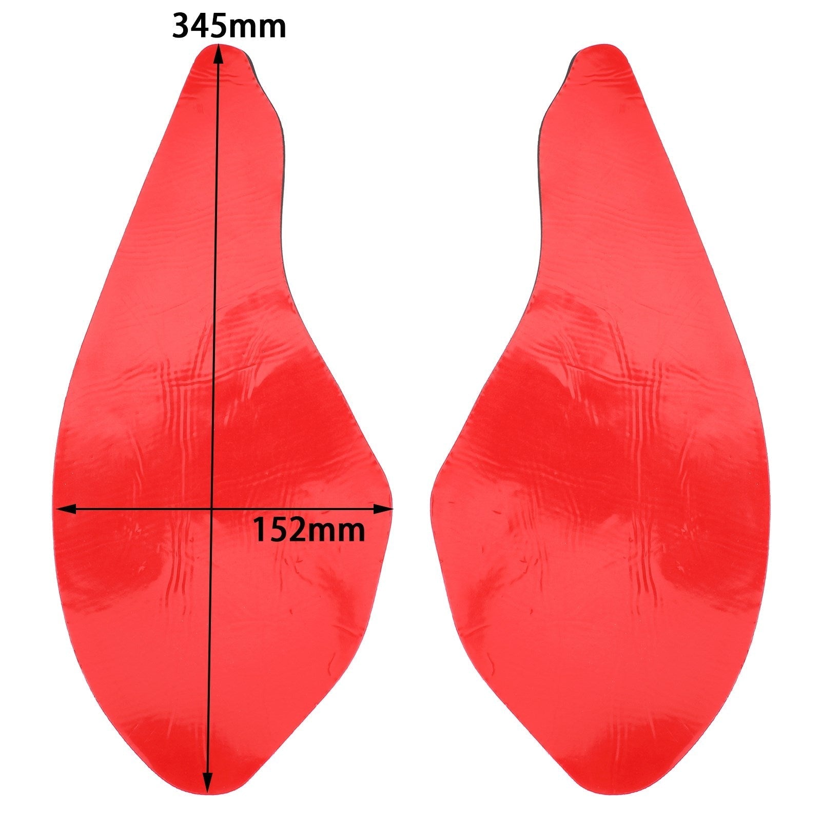 2 almohadillas laterales de tracción para depósito para Triumph Daytona 675 2013/2016, goma genérica