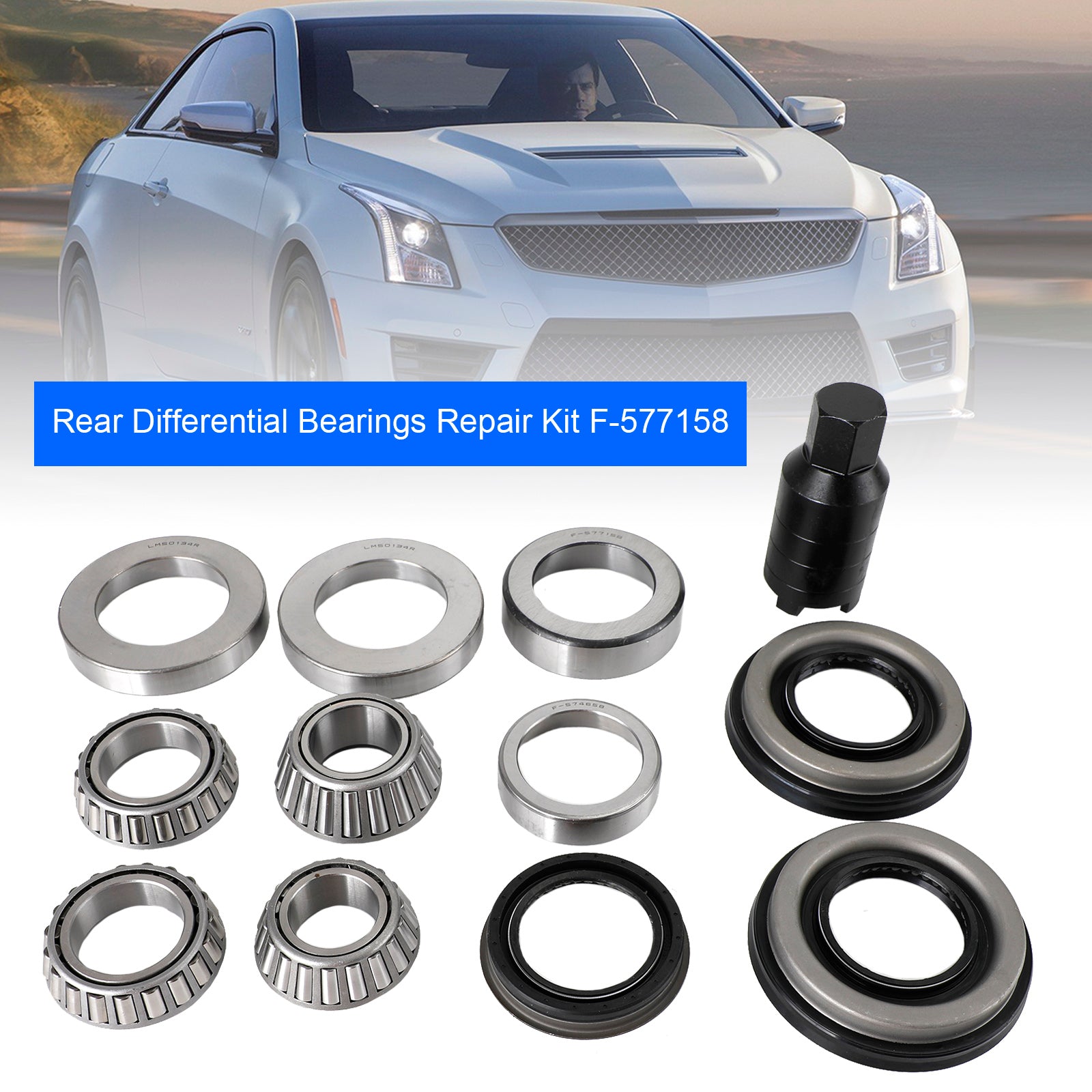 Kit di riparazione cuscinetto differenziale posteriore Cadillac CTS 2014-2019 V4 V6 F-577158 Lm50134R 22993016 92230584 F-574658