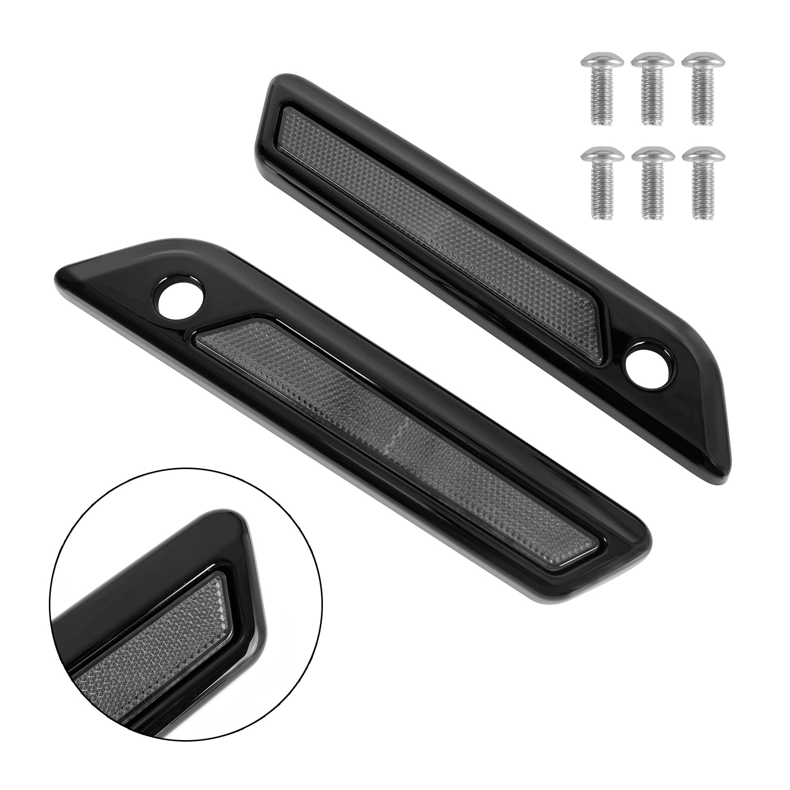 Coperchio di loquet di borse laterali per bagagli, per Touring Road Glide King 14-23, grigio carbone