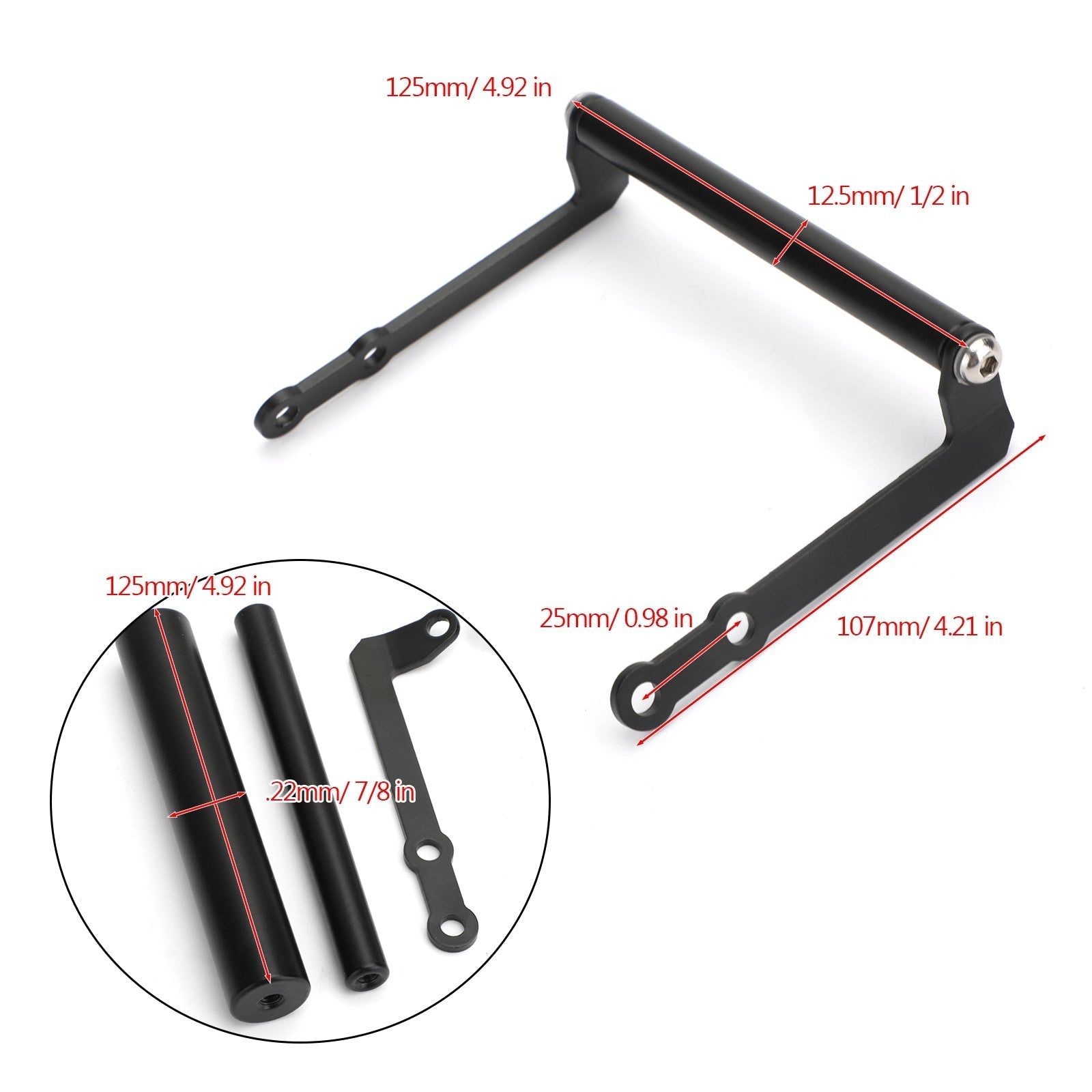 Soporte de navegación para smartphone Kawasaki KLZ1000 LT Versys 1000 17-18 genérico