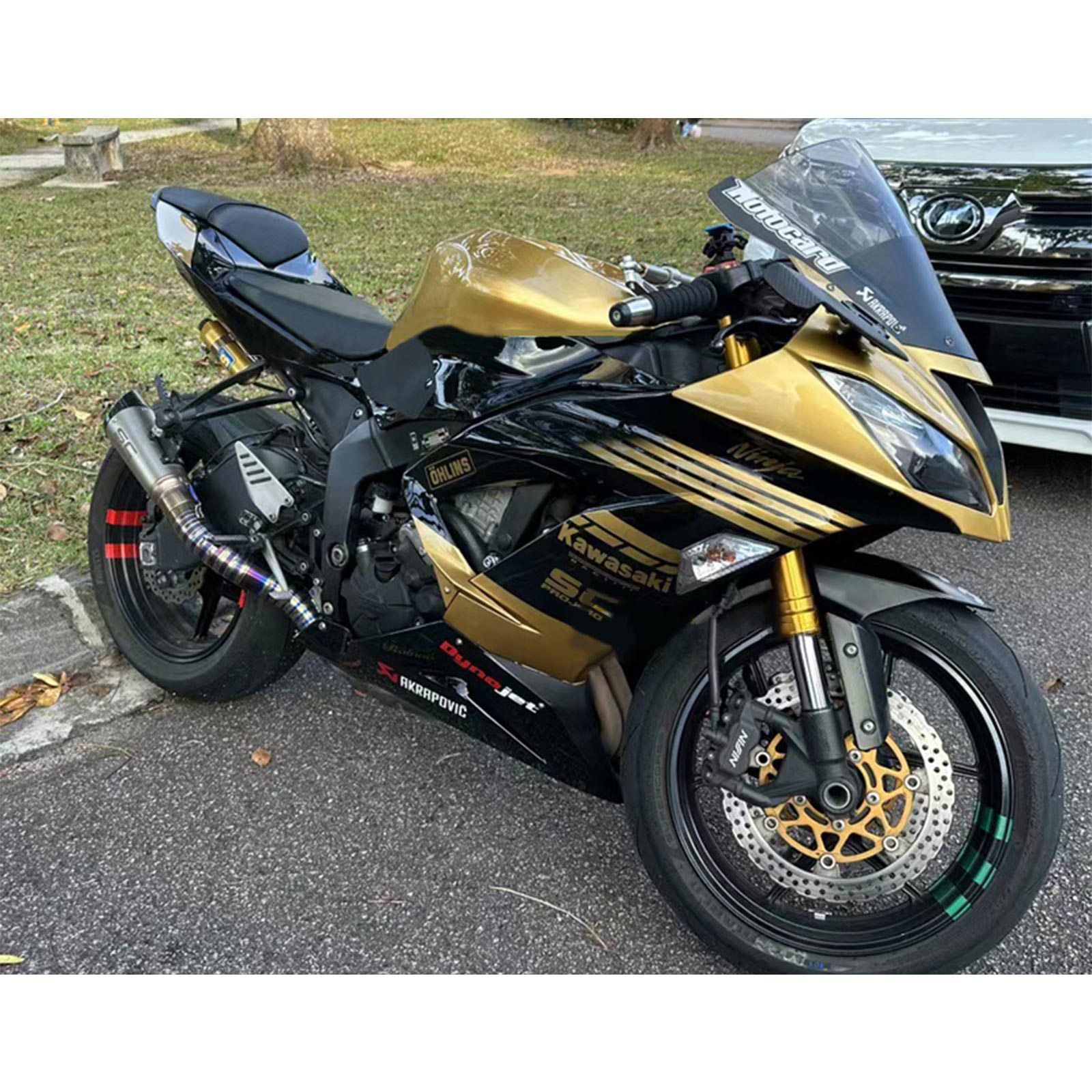 Amotopart Kawasaki ZX6R 636 2013-2018 ABS kunststof carrosseriekuipset