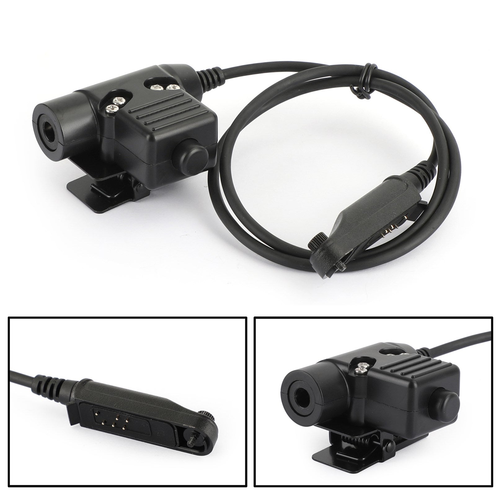 1x Talkie Walkie PTT PUSH-TOLK za Baofeng BF-A58 BF9700 BF-S56 BF-UV9RPlus