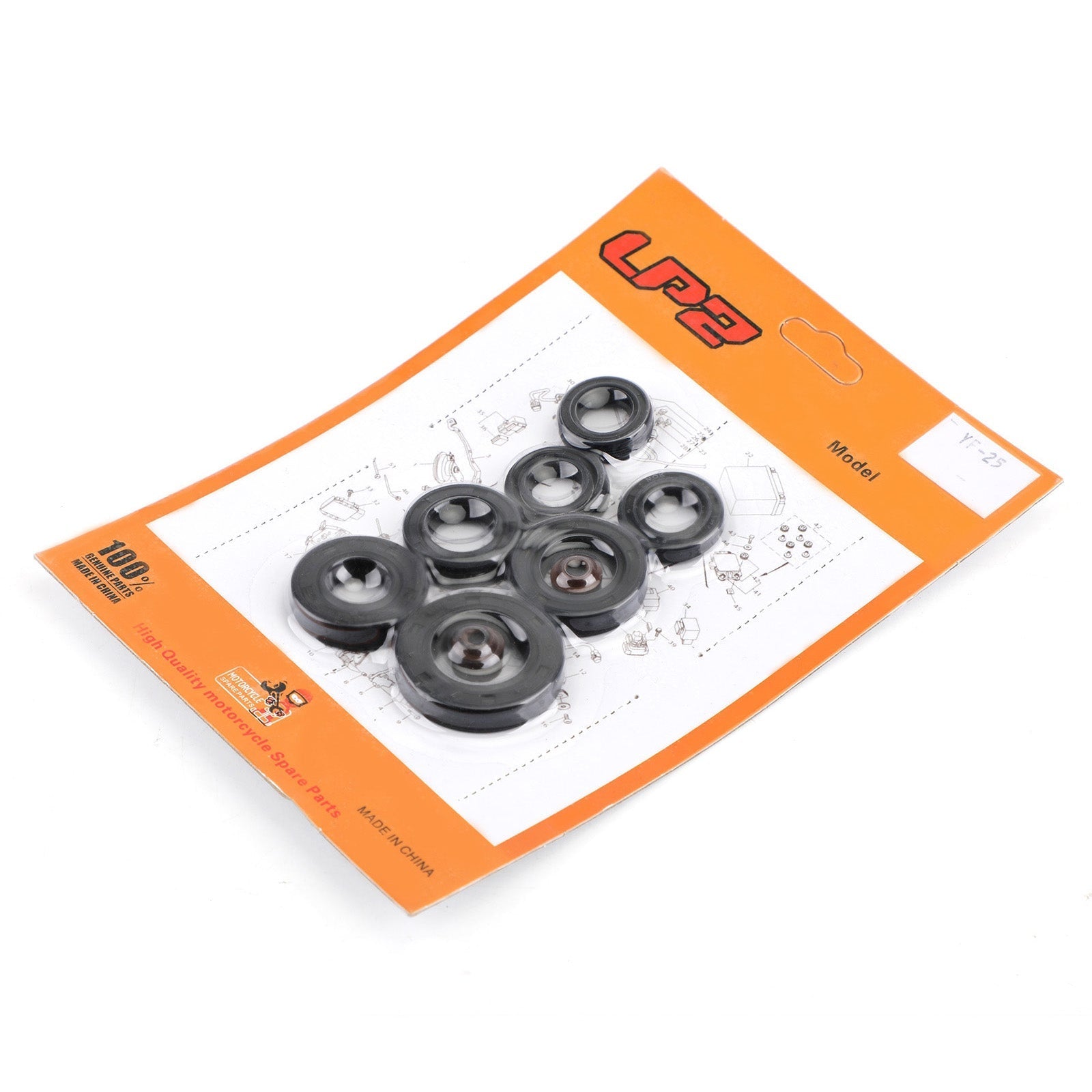 9-delige motoroliekeerringset voor Honda XL200R XL185 XL185S 1979-1993 Generiek