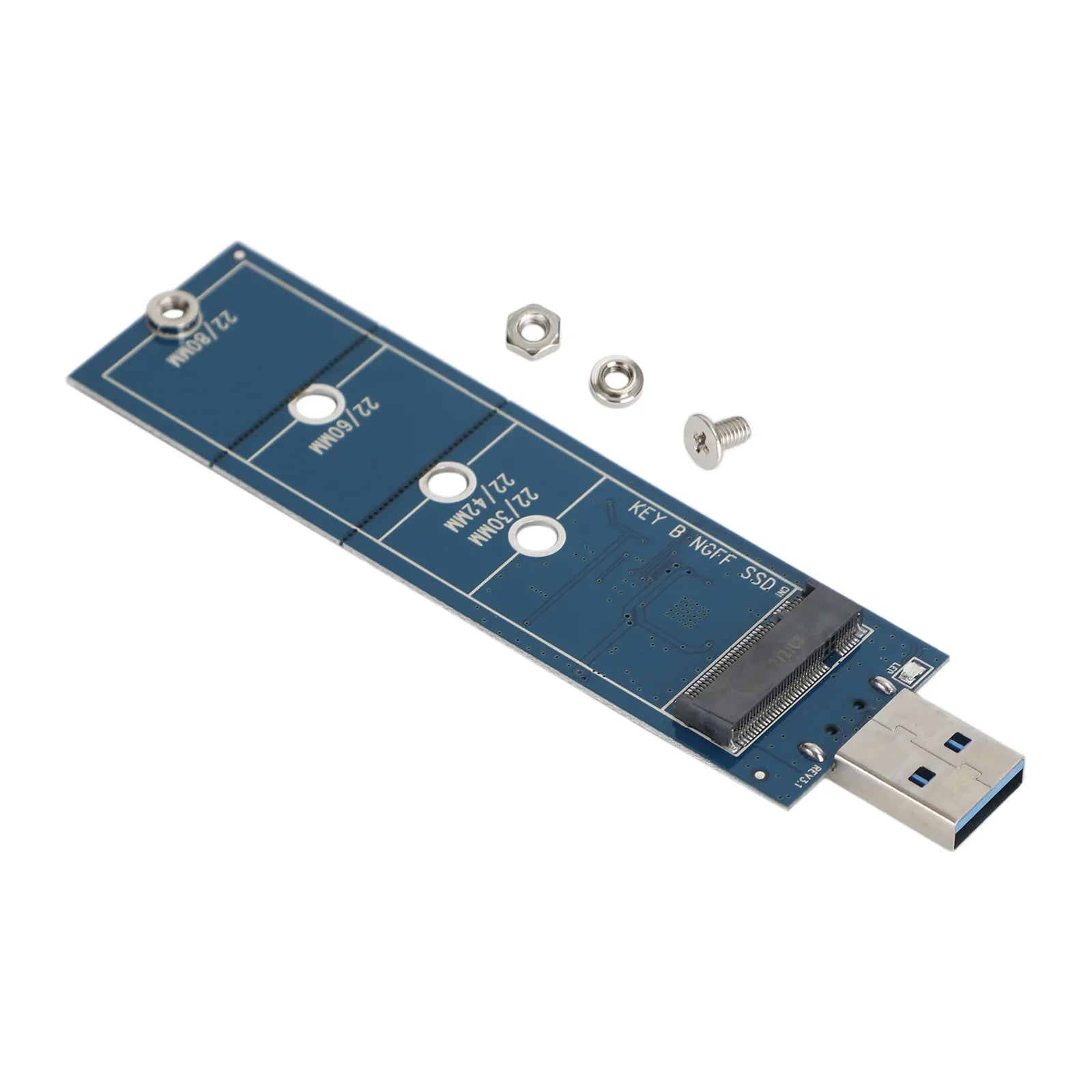 Adattatore da M.2 a USB Tasto B Adattatore SSD M.2 Protocollo SATA per 2230 2242 2260 2280