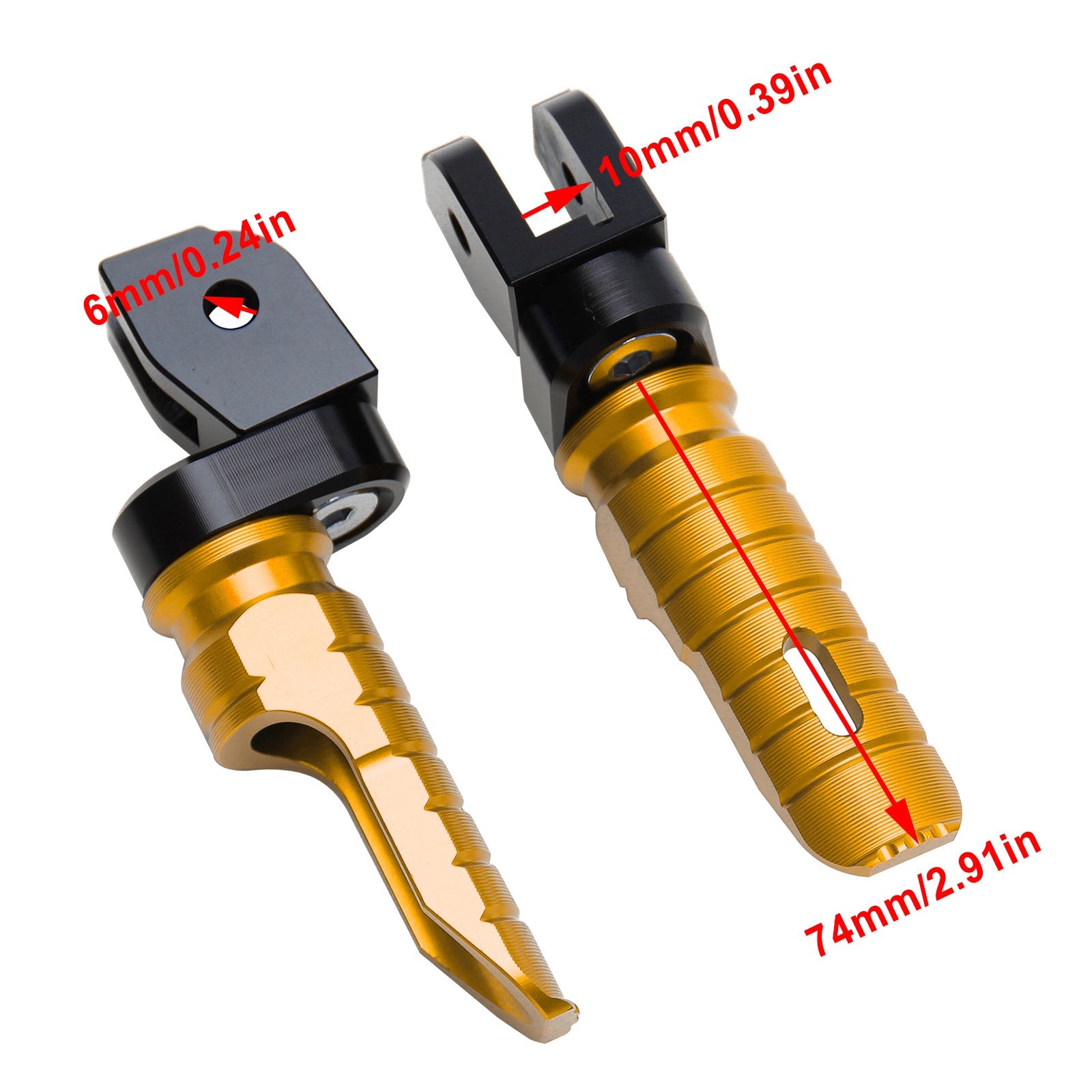 Estriberas delanteras Estriberas para DUCATI MONSTER 821 937 950 1100/S/EVO 1200/S/R