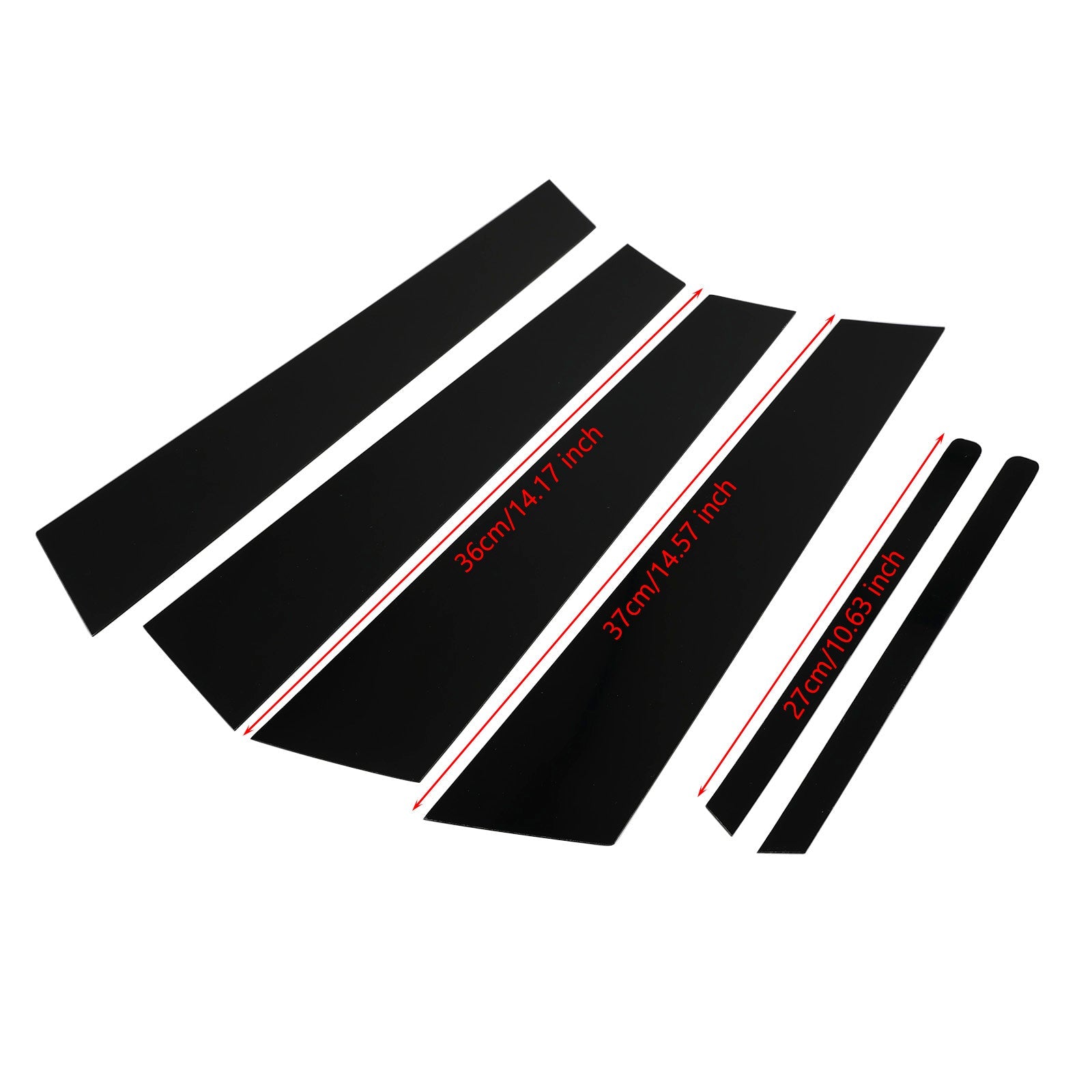 Honda Civic 2006-2011 6 pezzi rivestimento della copertura dei montanti dei finestrini dell'auto